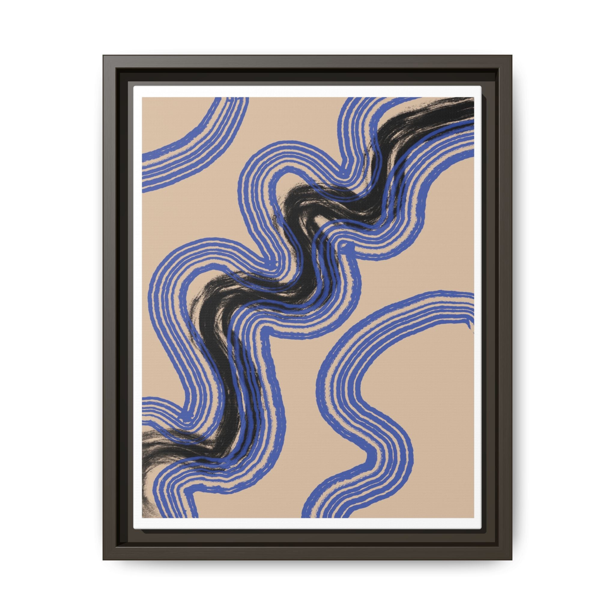 Indigo Rhythm Passage - Framed