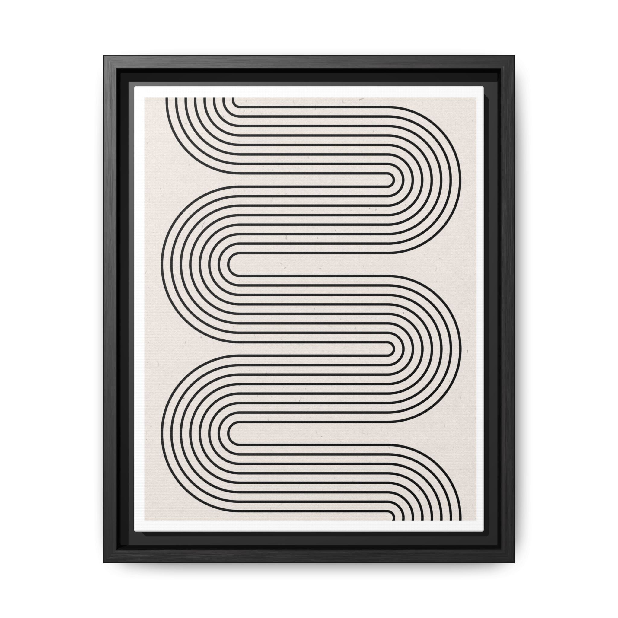 Monoline Rhythm Cascade - Framed