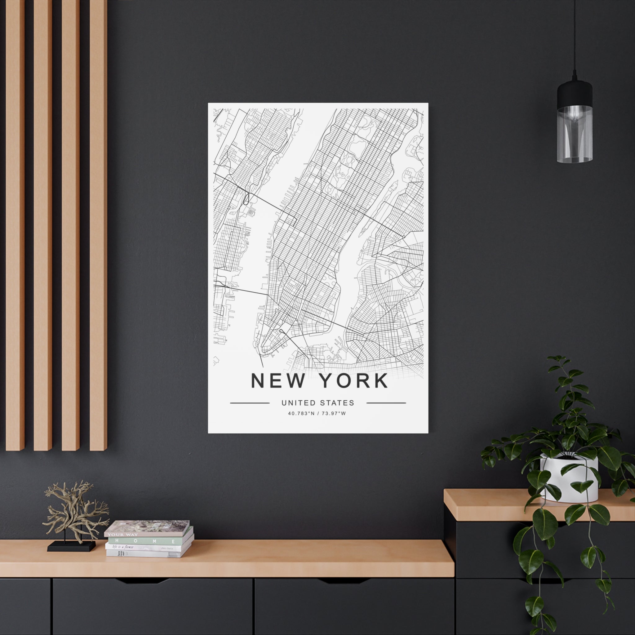 Metropolitan Gridline Reverie - Canvas