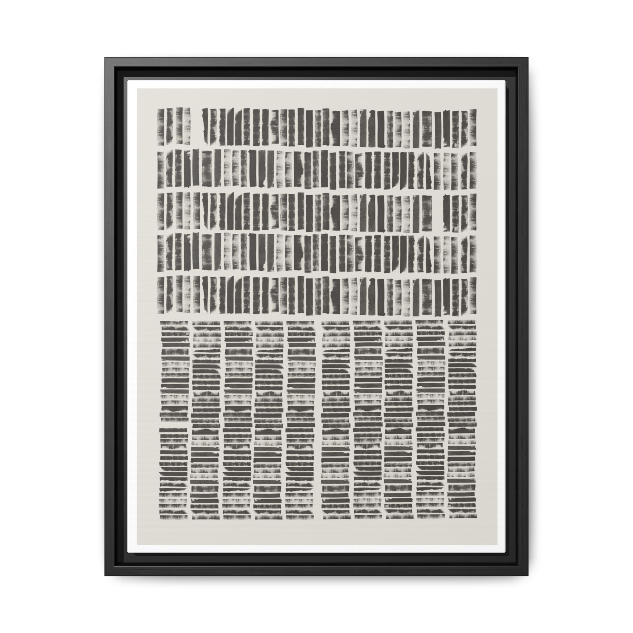 Shadow Rhythm Columns - Framed