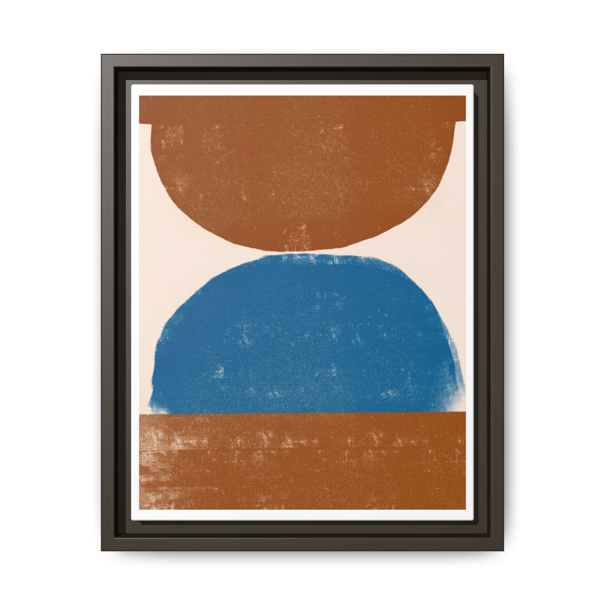Cobalt Ember Equilibrium - Framed
