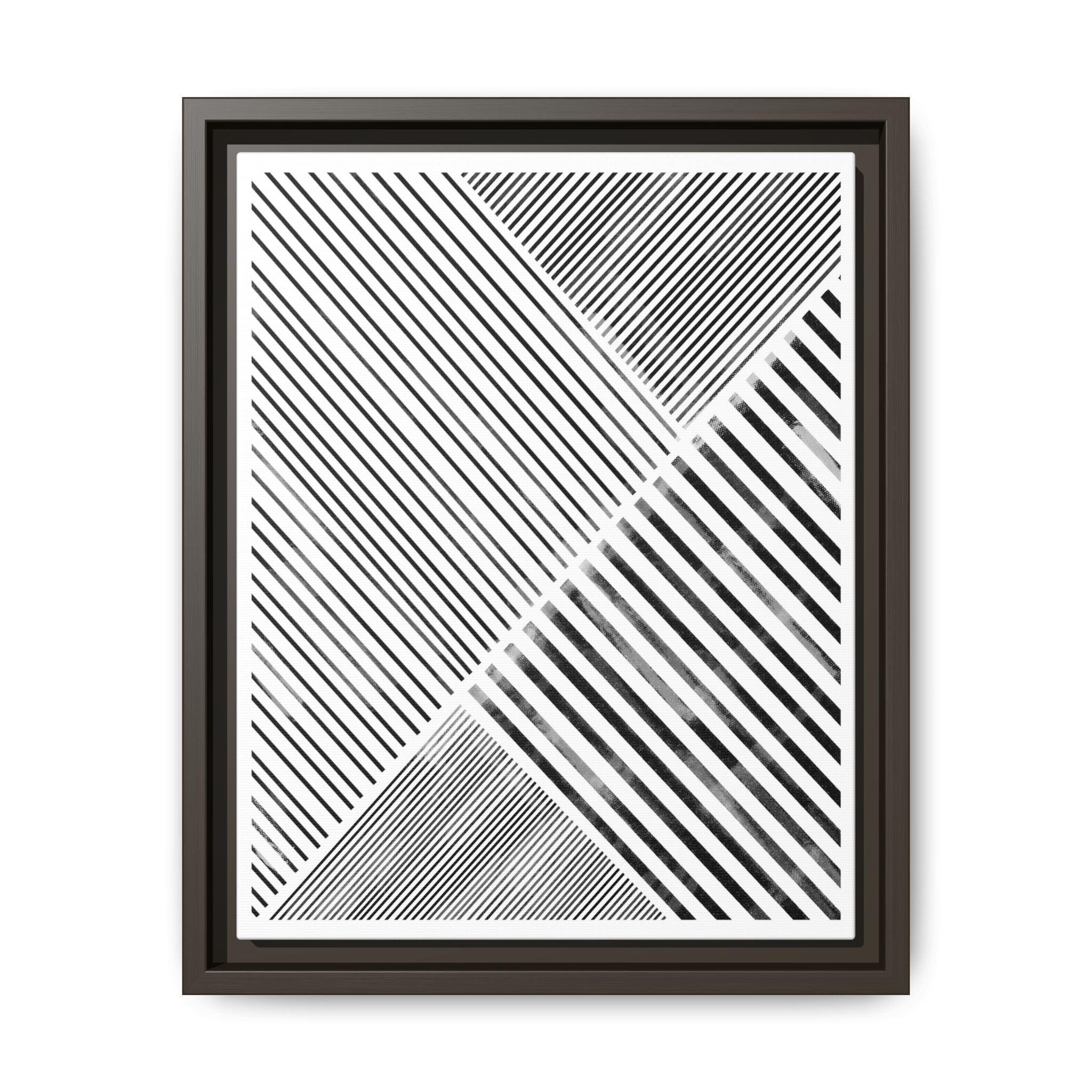 Monochrome Motion Angles - Framed