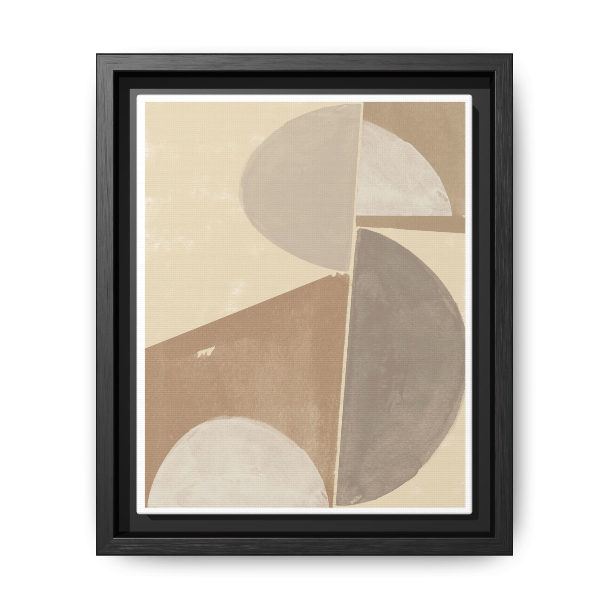 Desert Moon Geometry Echo - Framed