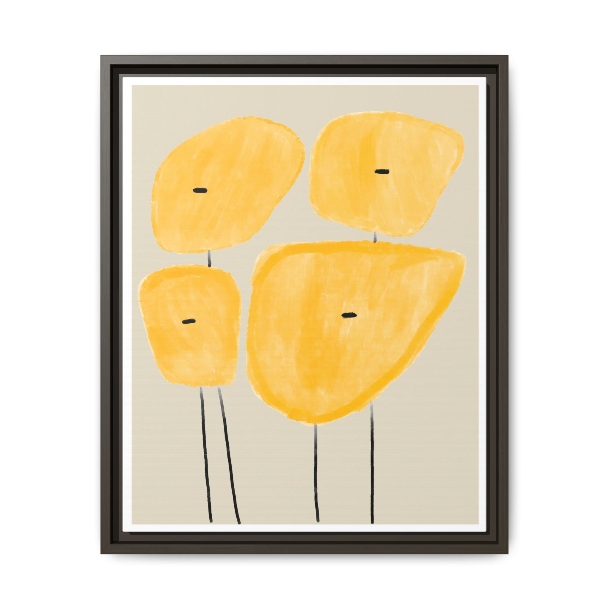 Golden Meadow Figures - Framed