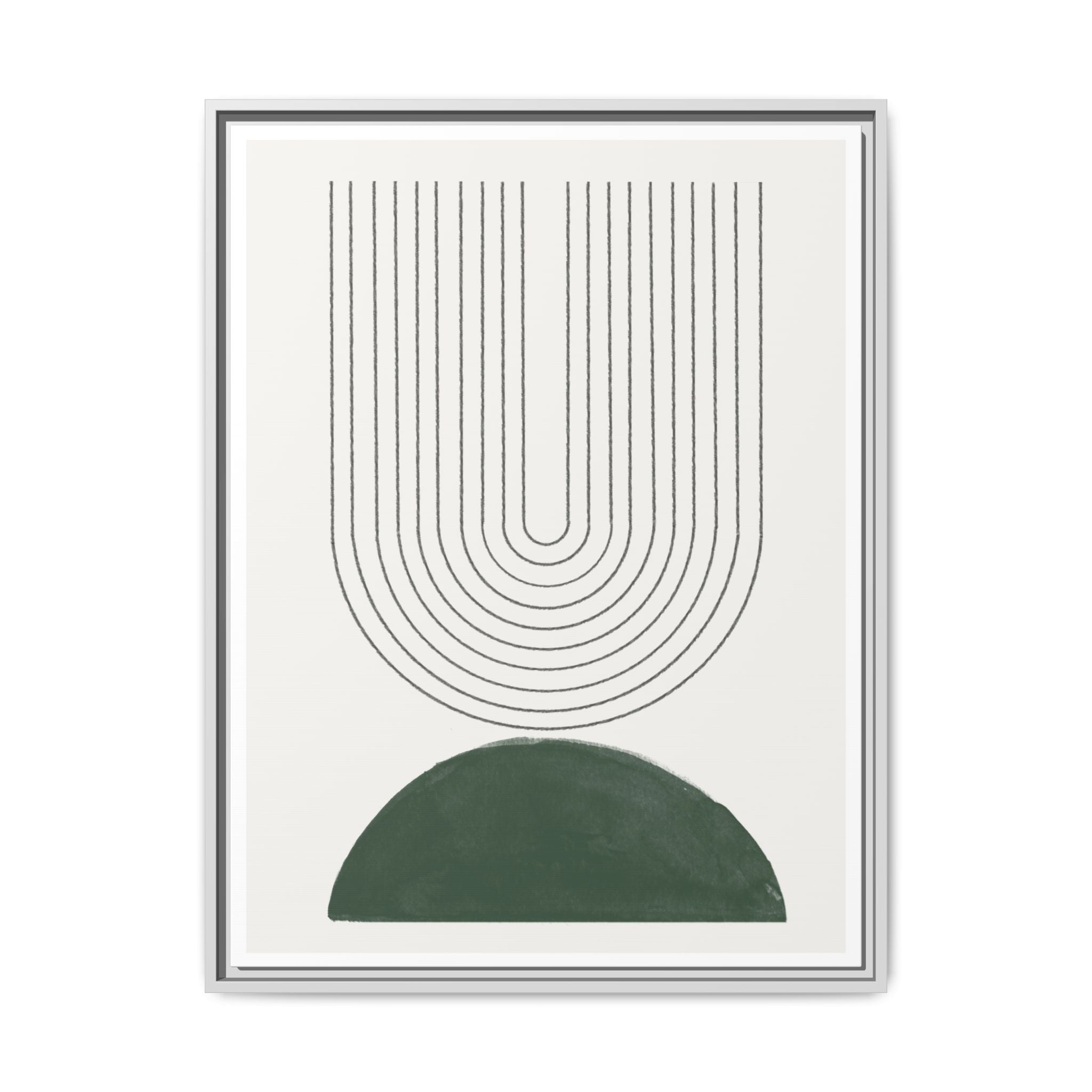 Emerald Echo Pathways - Framed
