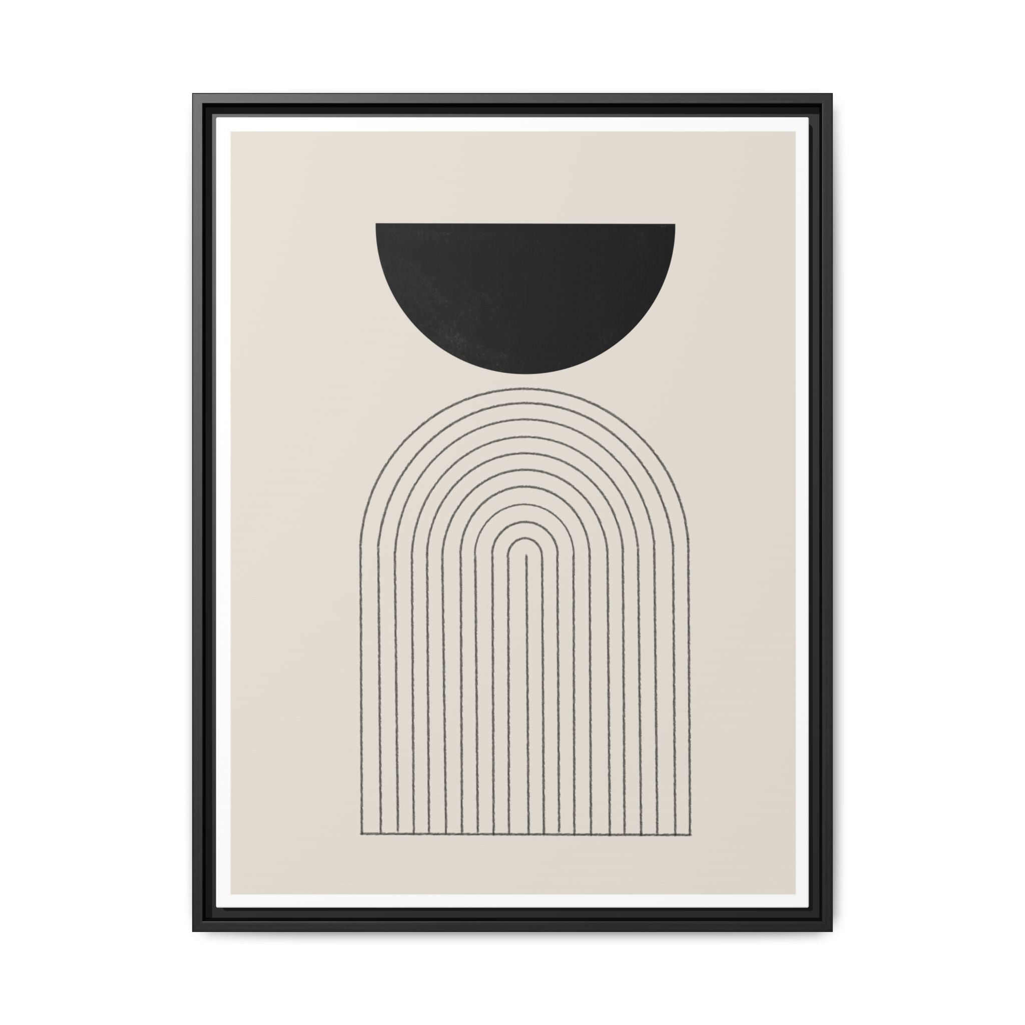 Midnight Portal Lines - Framed