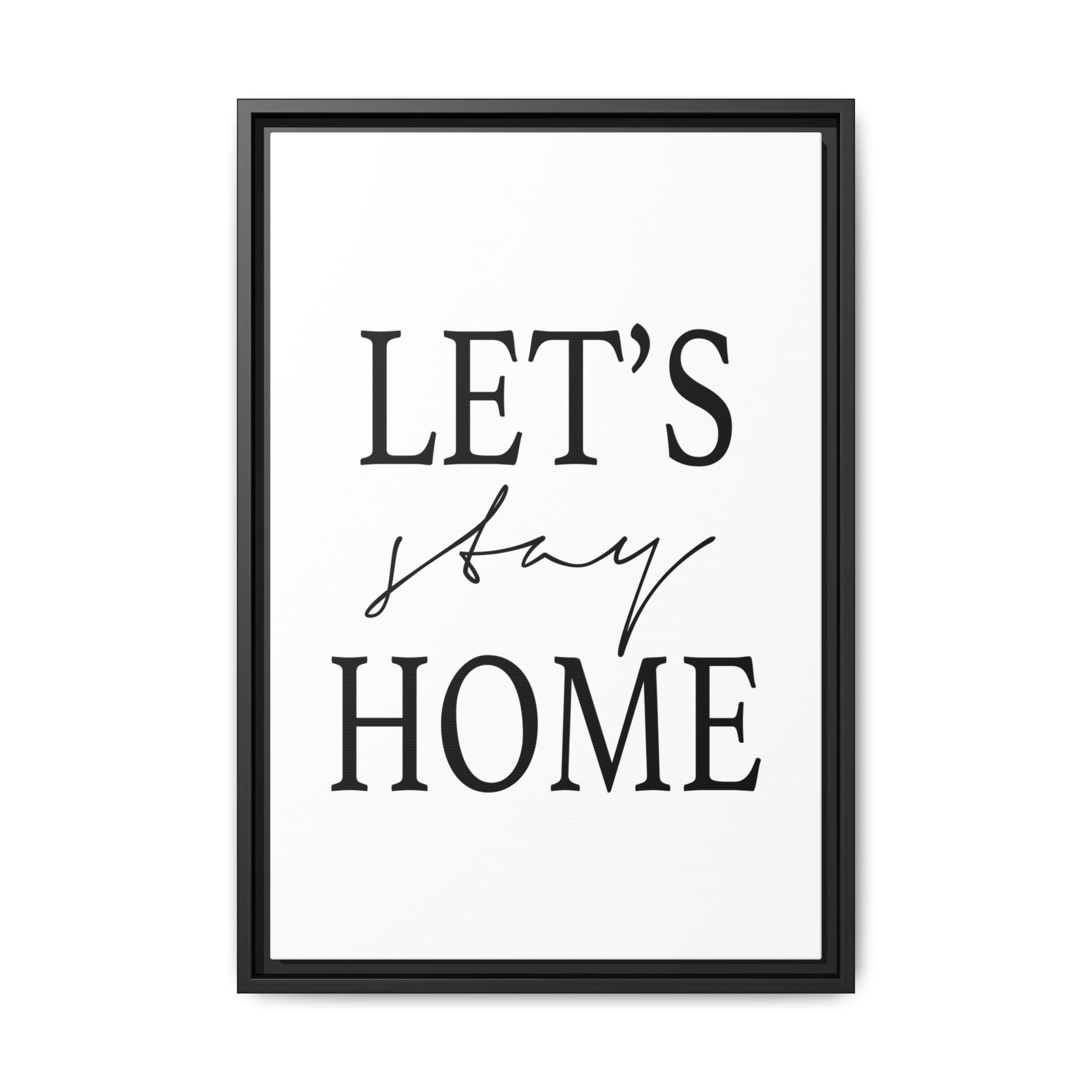 Gentle Haven Typography Glow - Framed