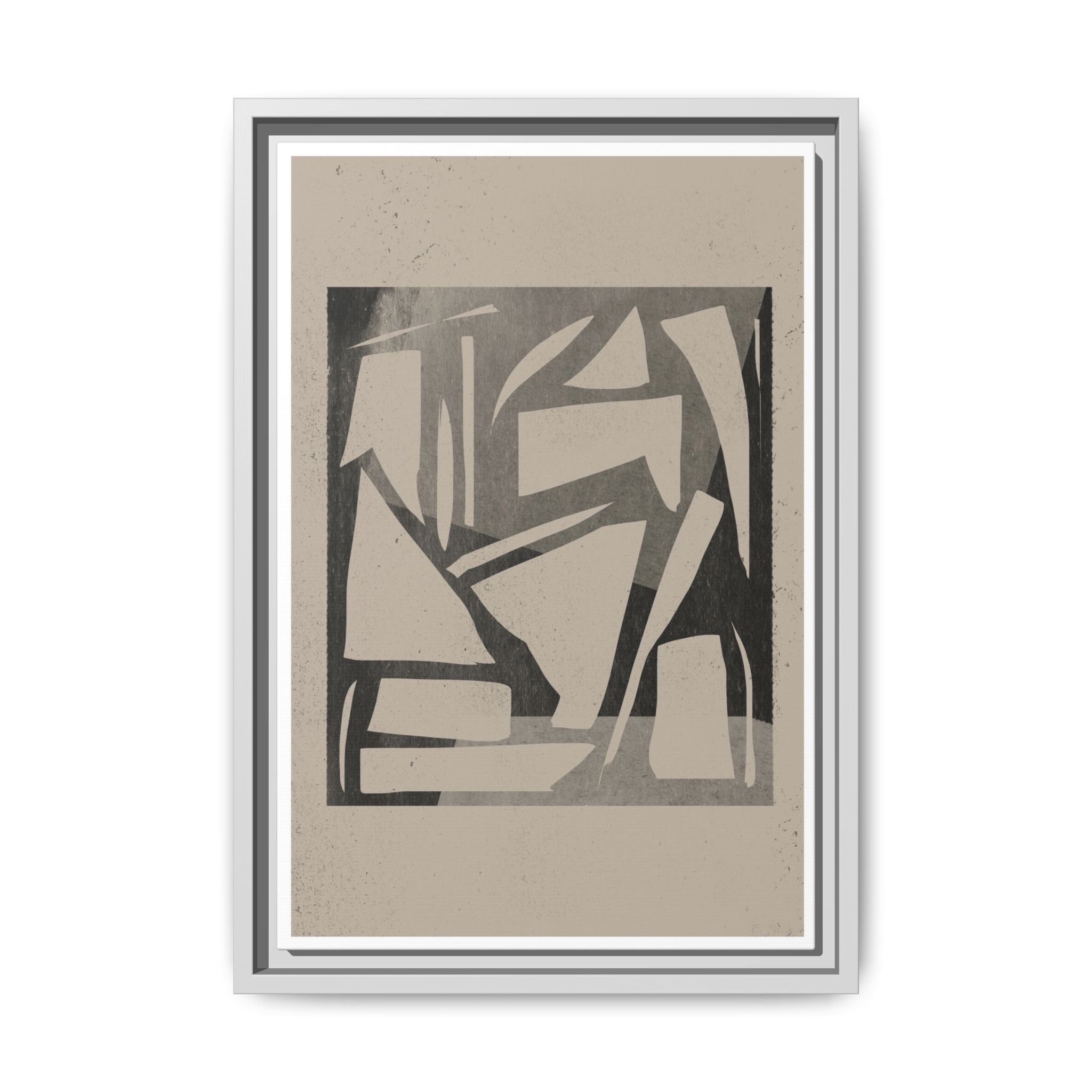 Shadow Fragment Rhythm Study - Framed