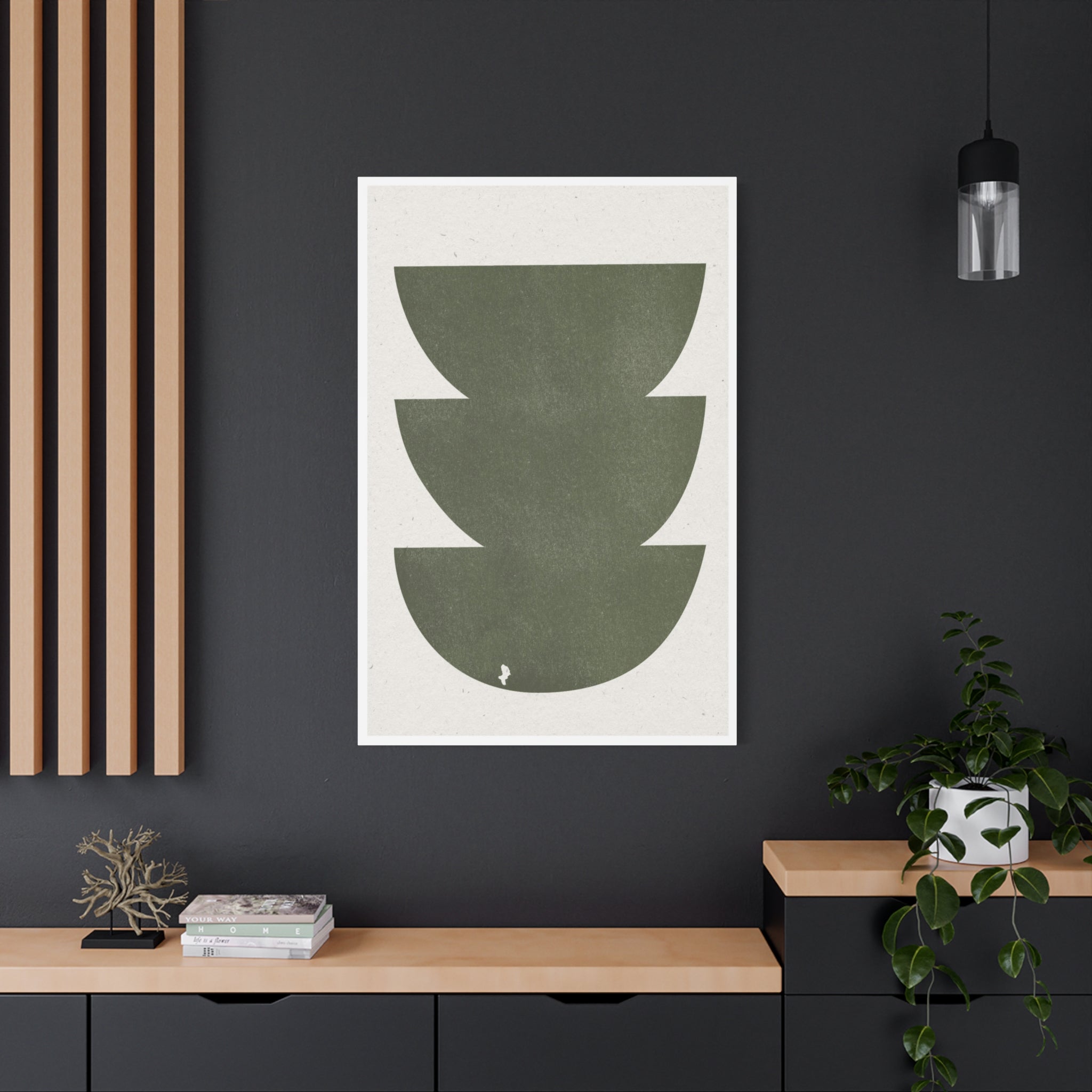 Olive Balance Forms - Canvas