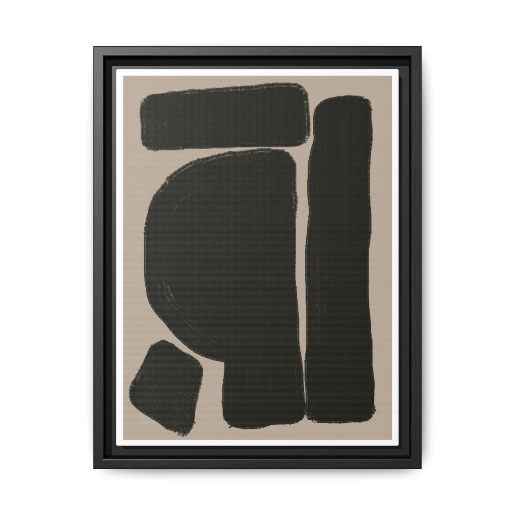 Velvet Obsidian Forms - Framed