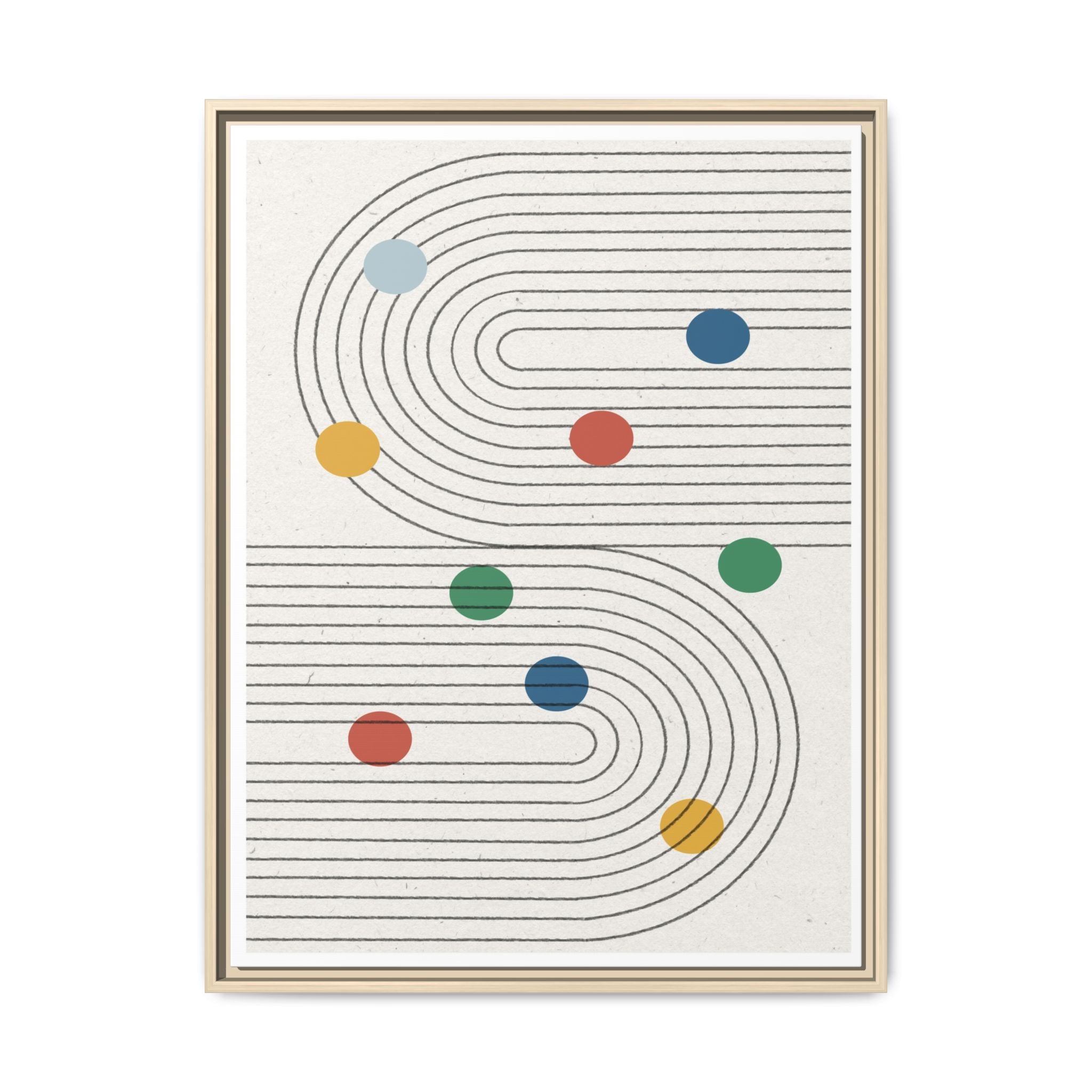 Retro Orbit Pathways - Framed