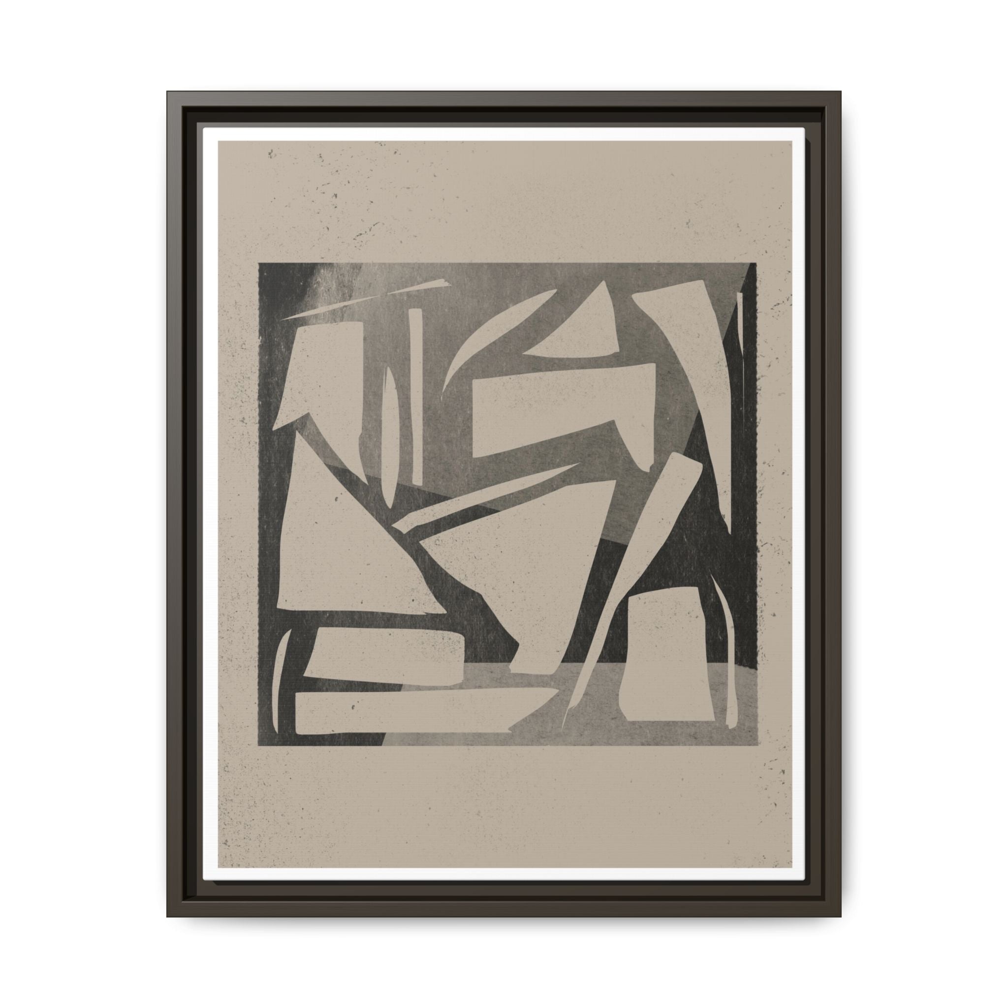 Shadow Fragment Rhythm Study - Framed
