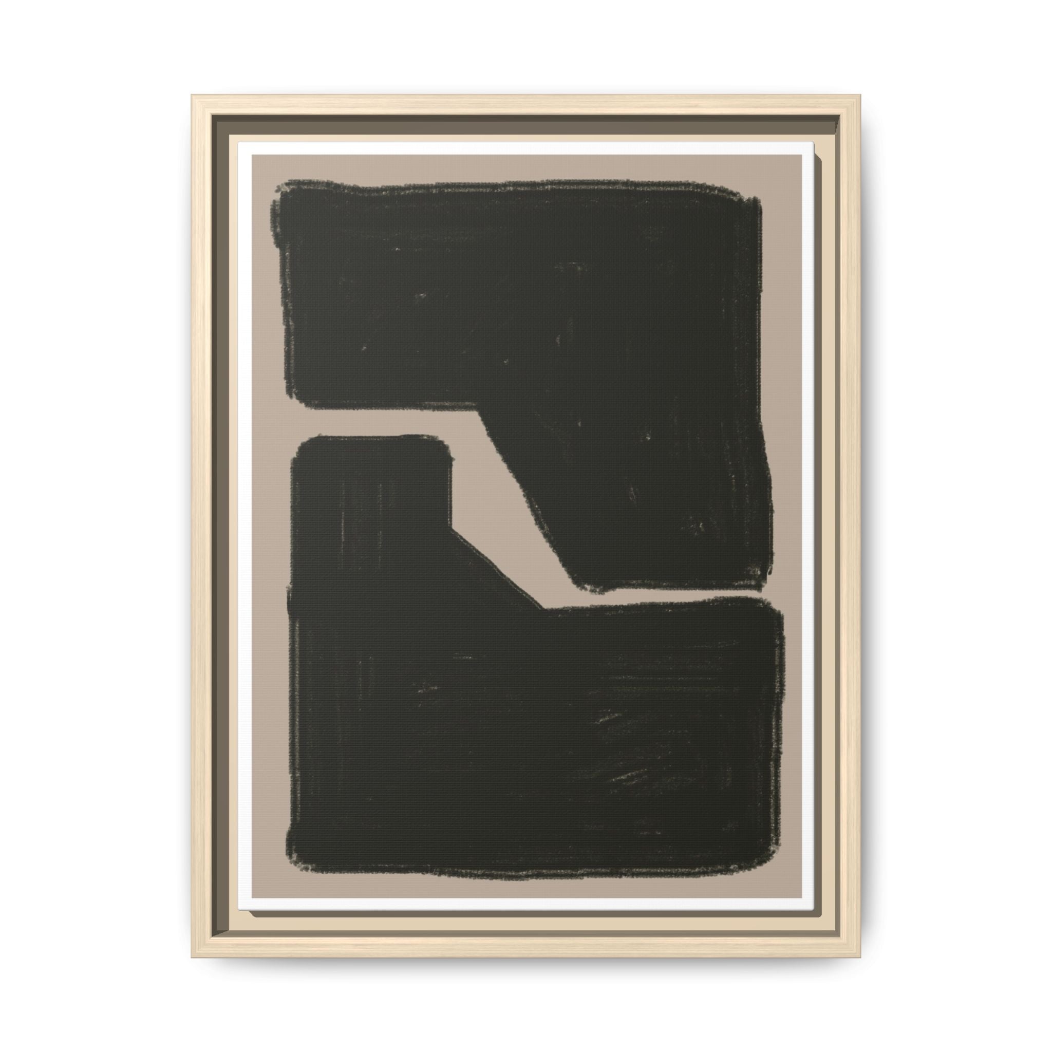 Midnight Geometry Passage - Framed