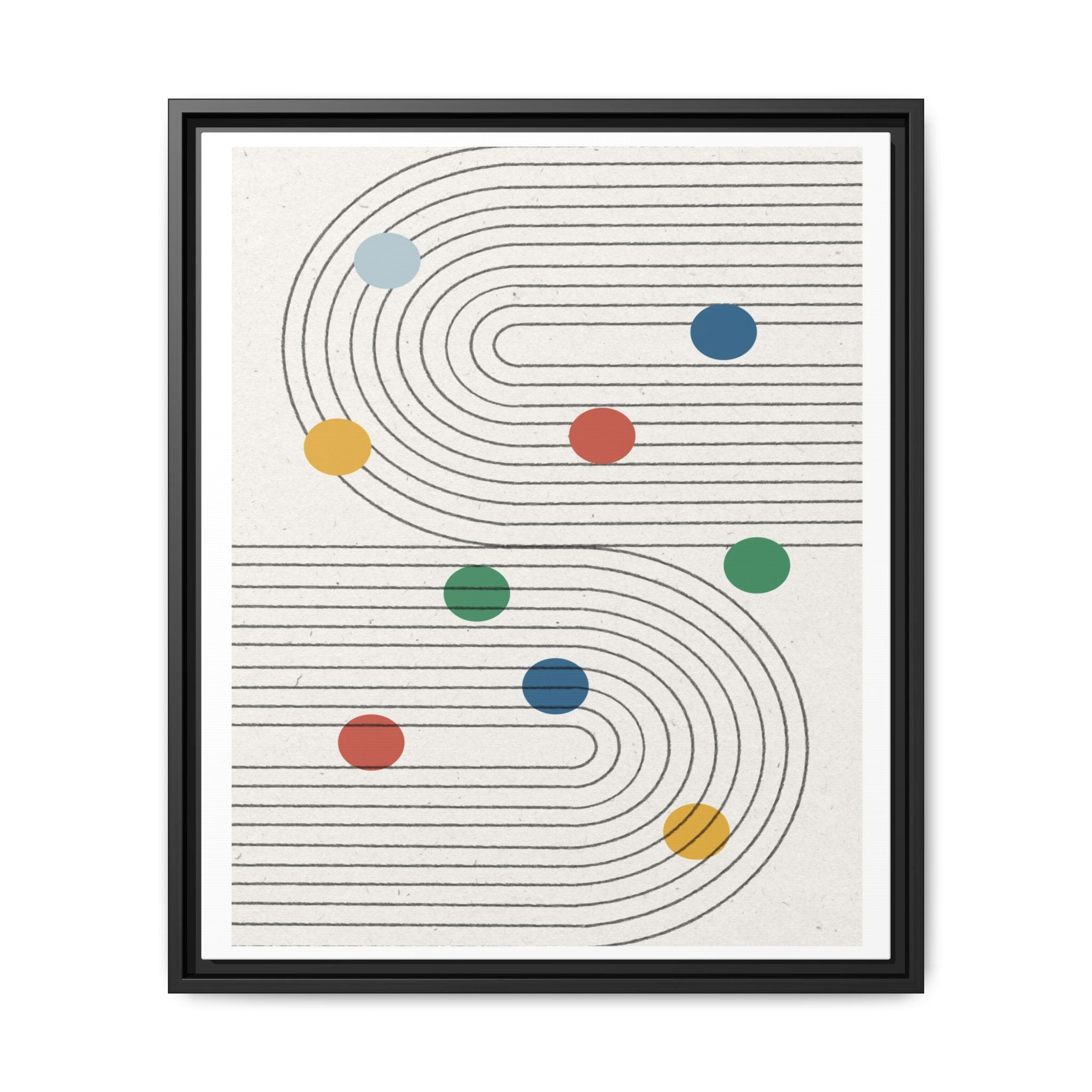 Retro Orbit Pathways - Framed