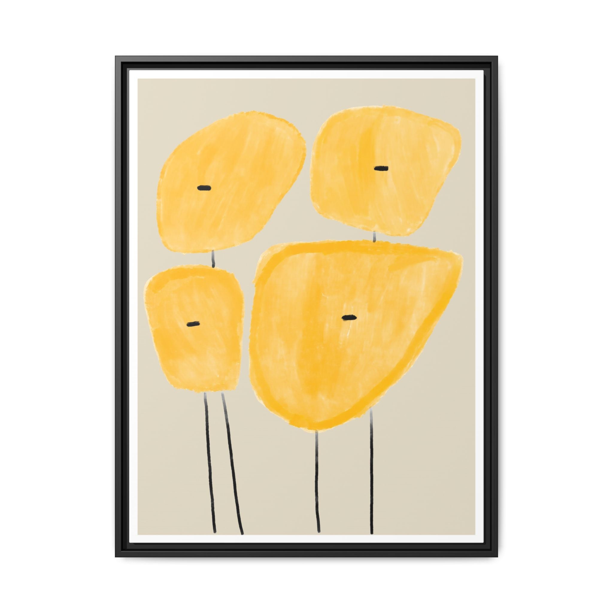 Golden Meadow Figures - Framed