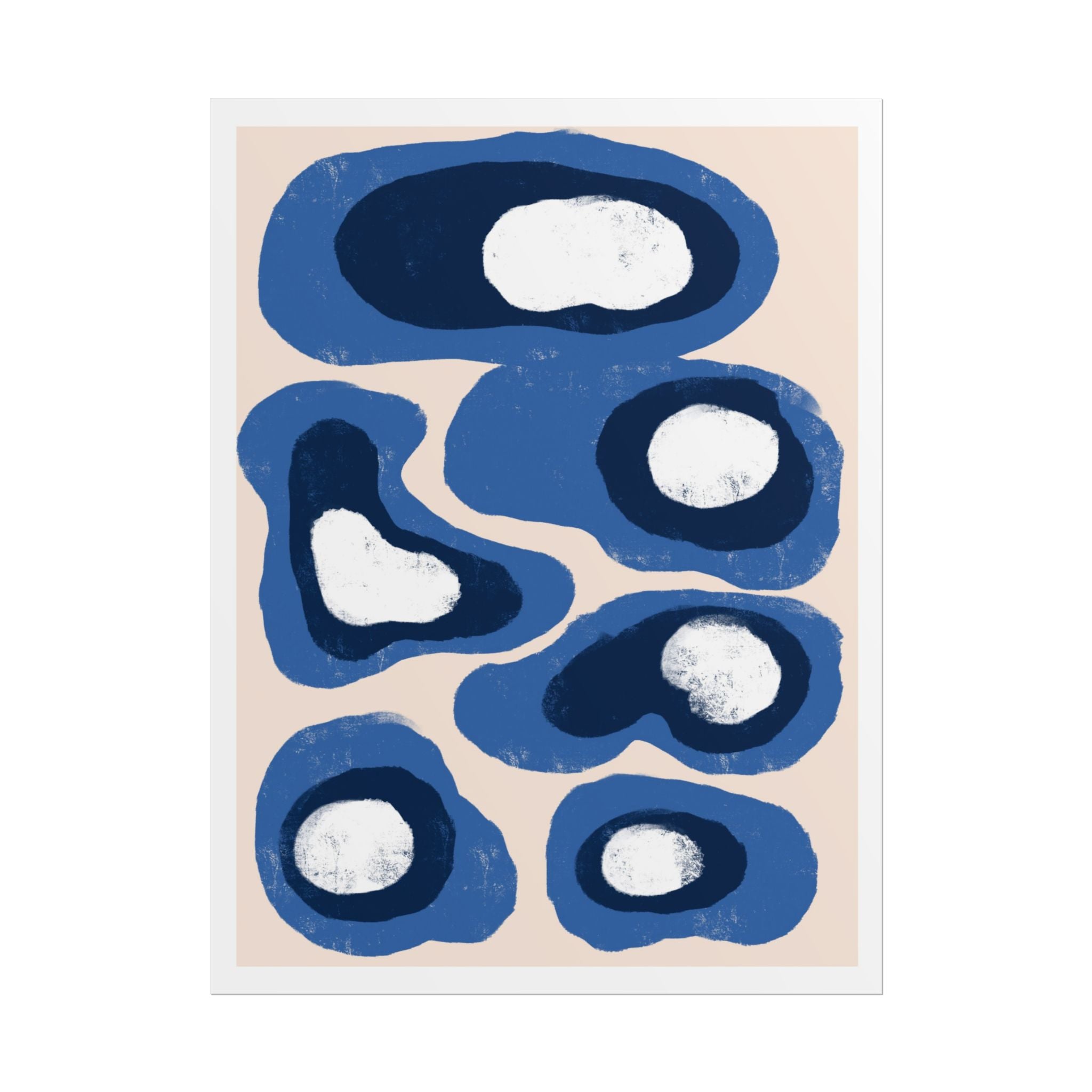 Indigo Orbit Mosaic - Poster