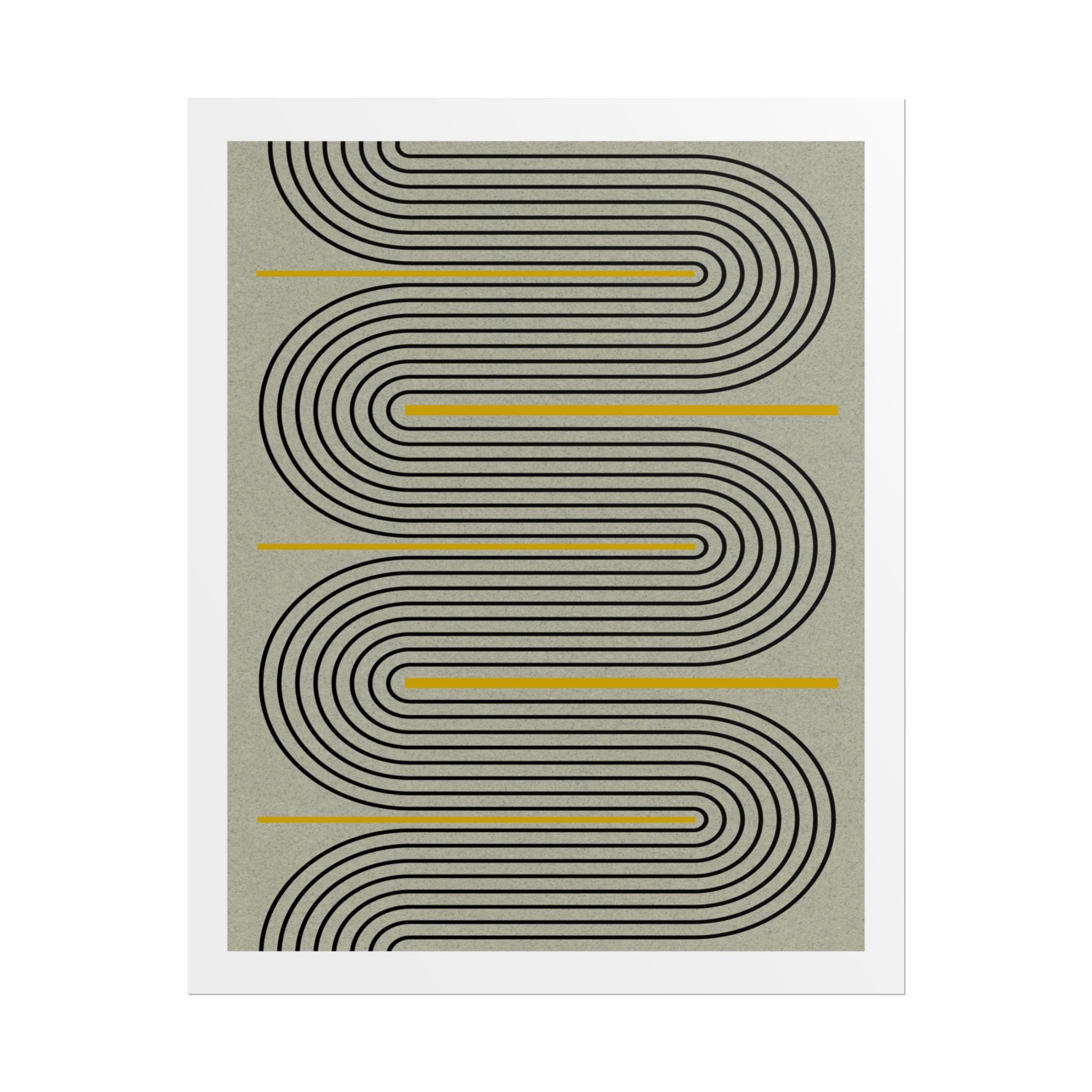 Golden Current Geometry - Poster