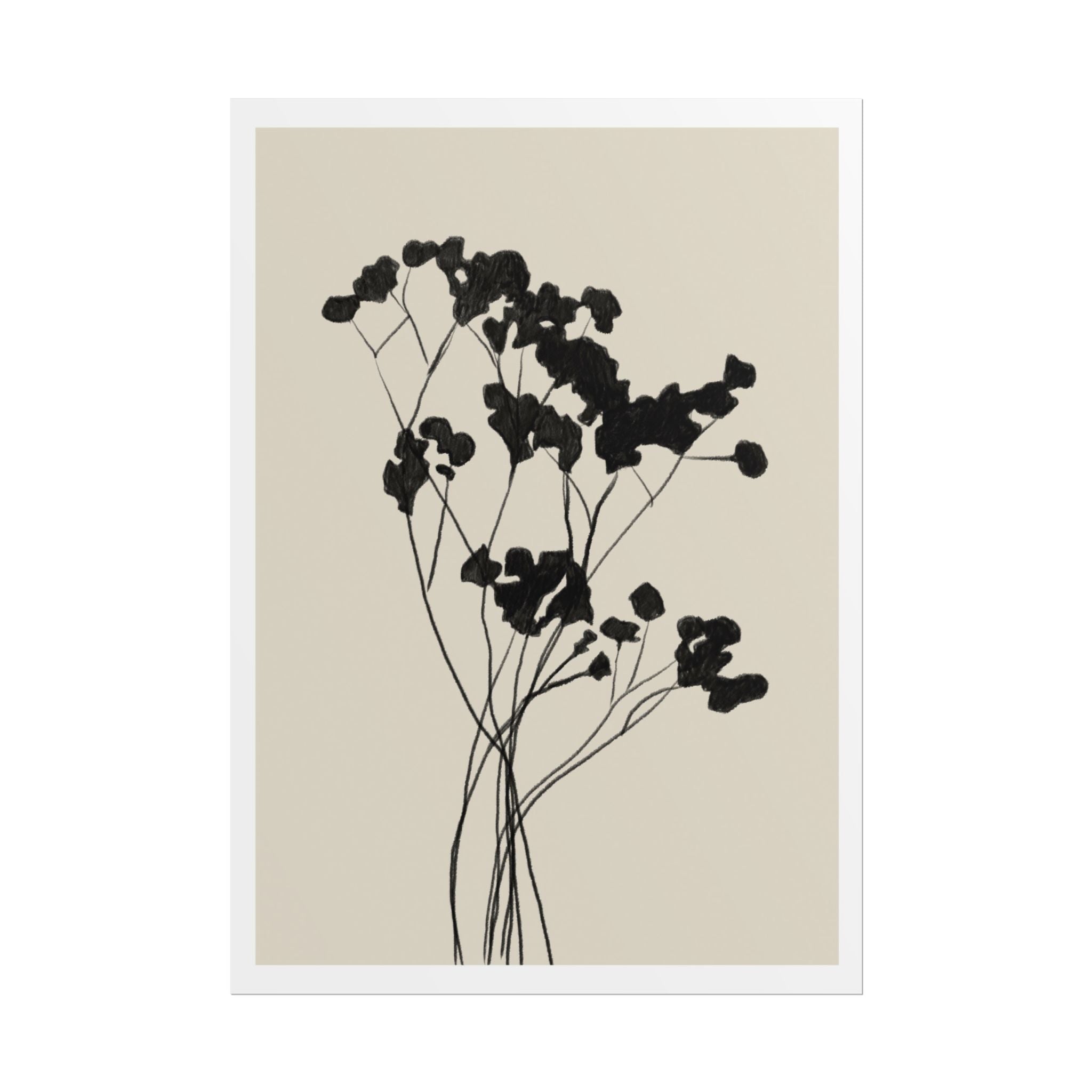 Velvet Bloom Silhouettes - Poster