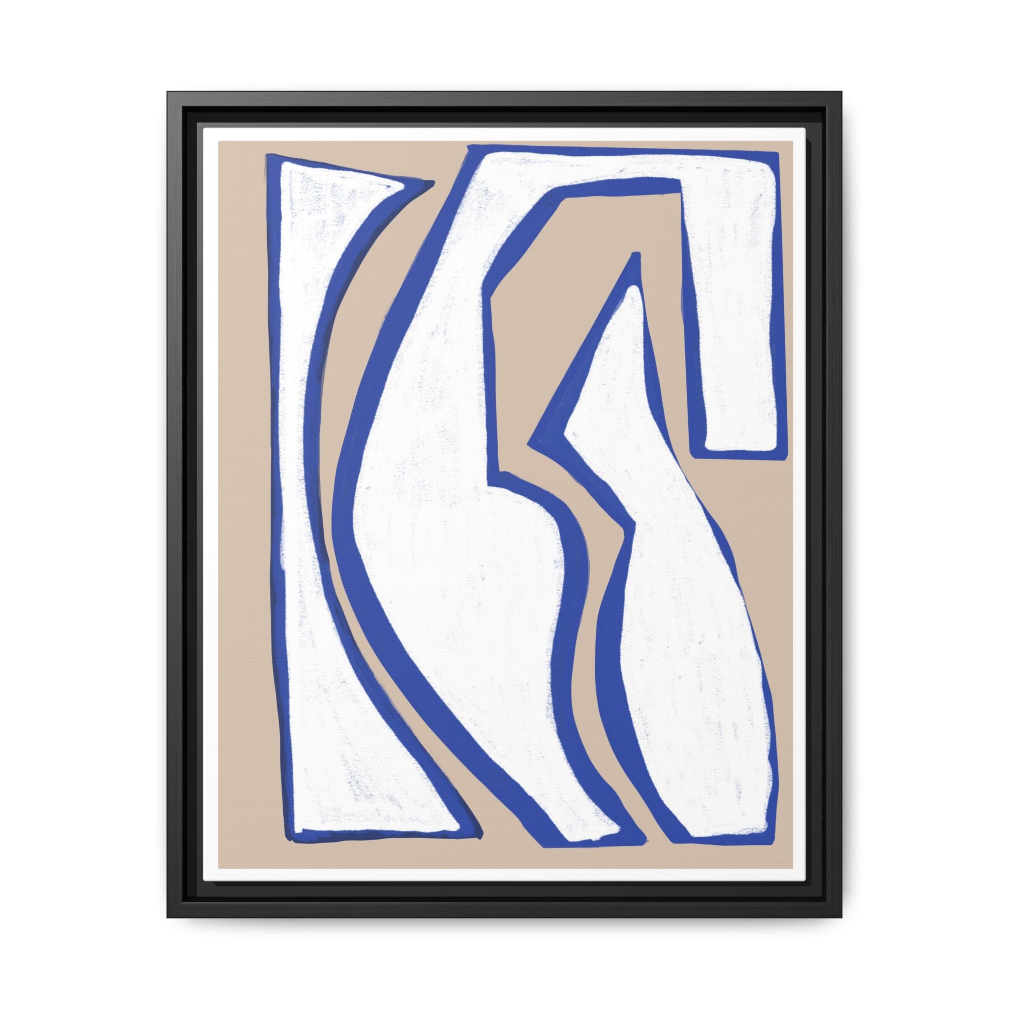 Cobalt Form Continuum - Framed
