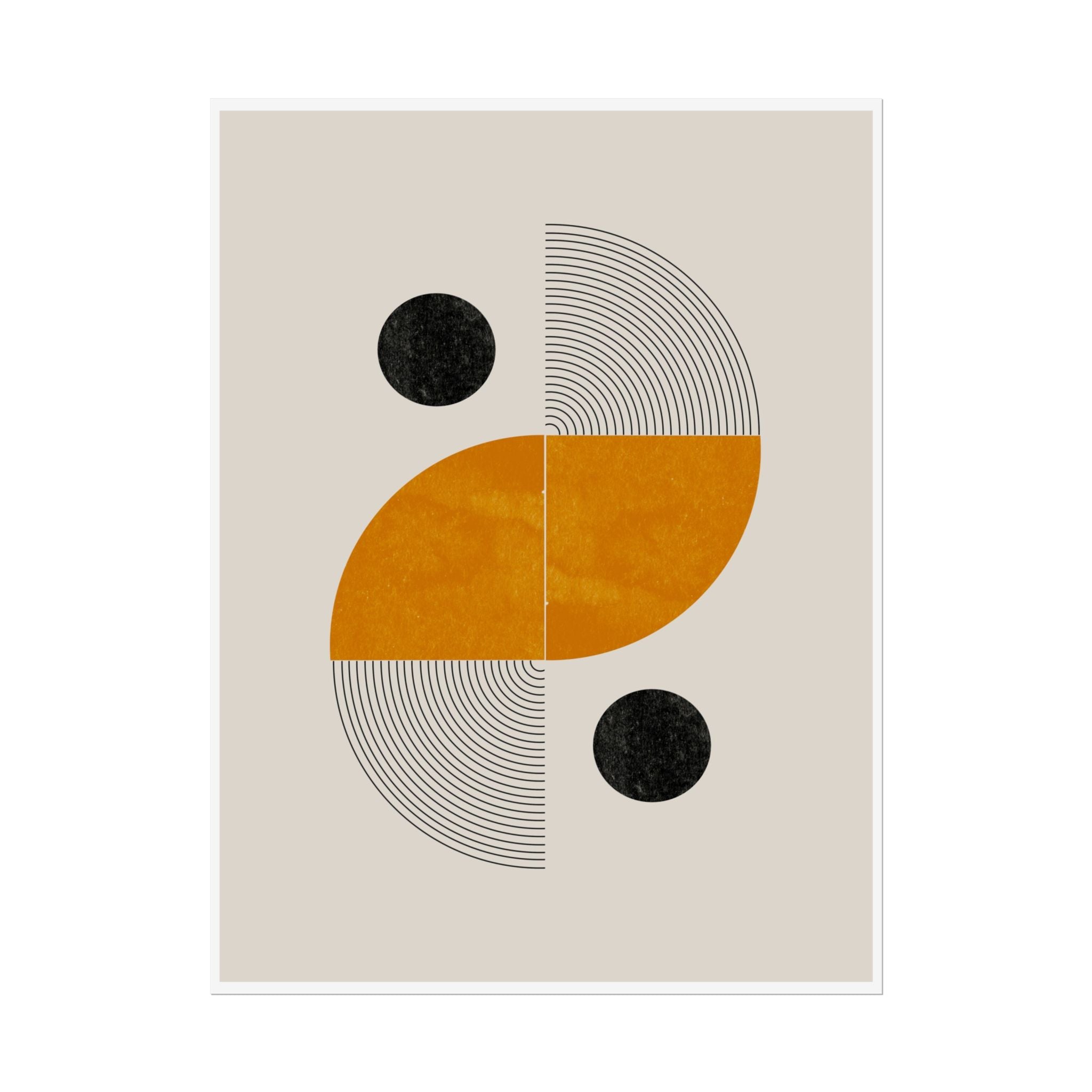 Amber Orbit Balance - Poster