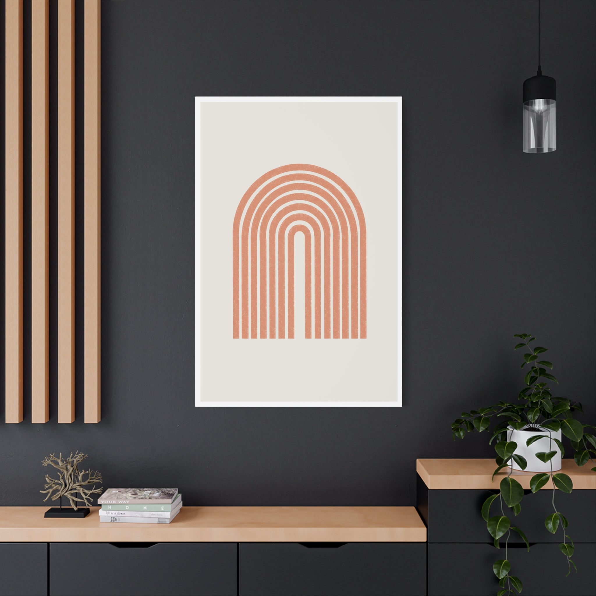 Terracotta Arc Whisper - Canvas