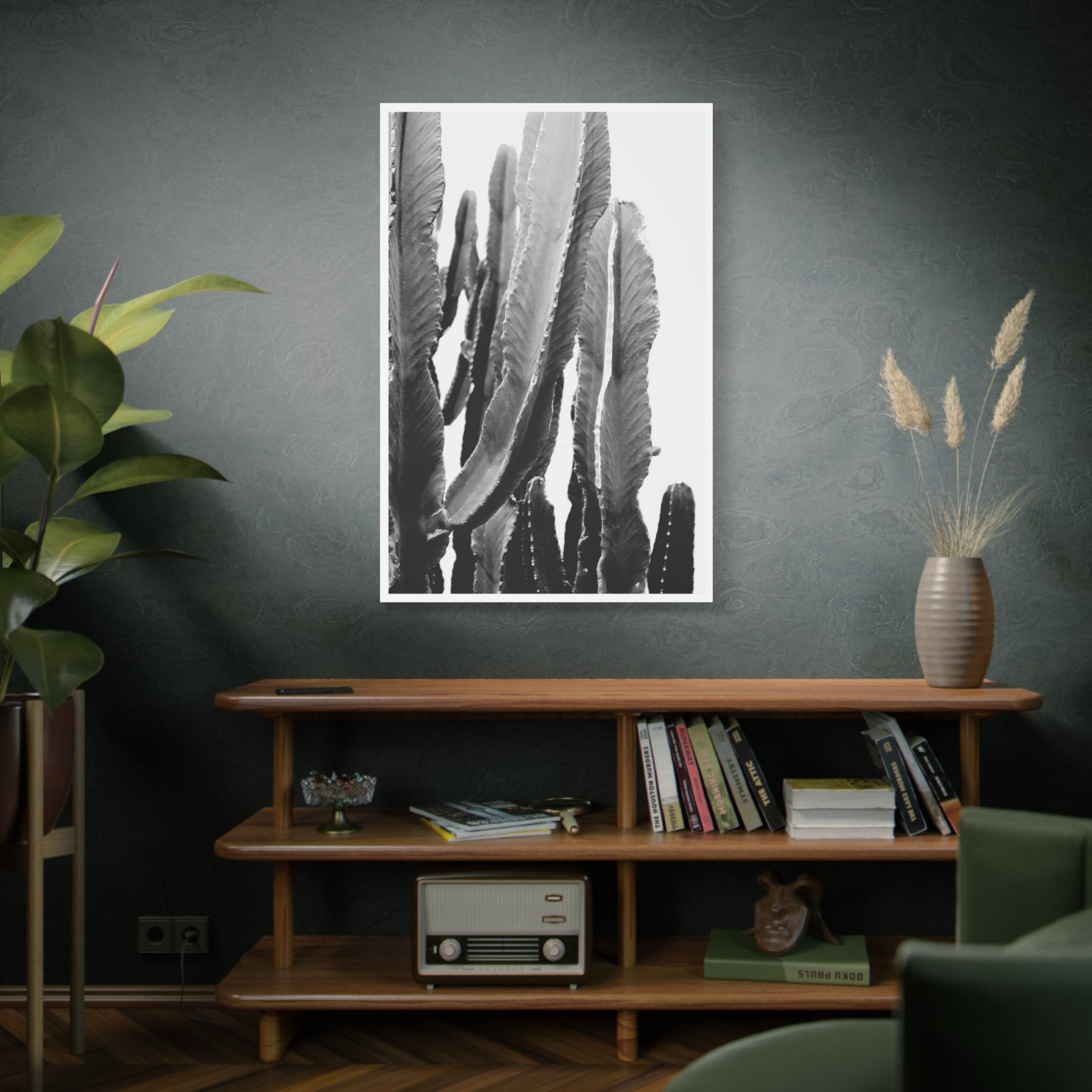 Monochrome Desert Veins - Canvas