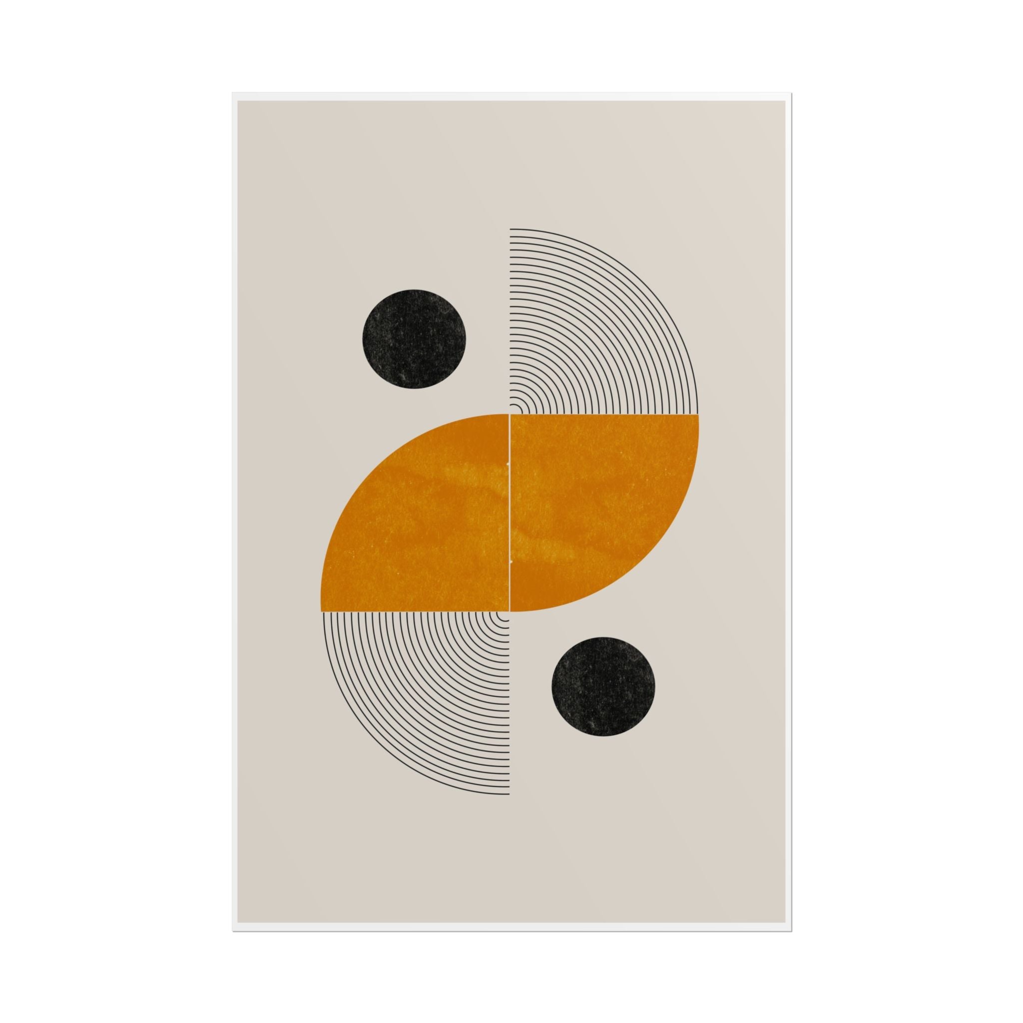 Amber Orbit Balance - Poster