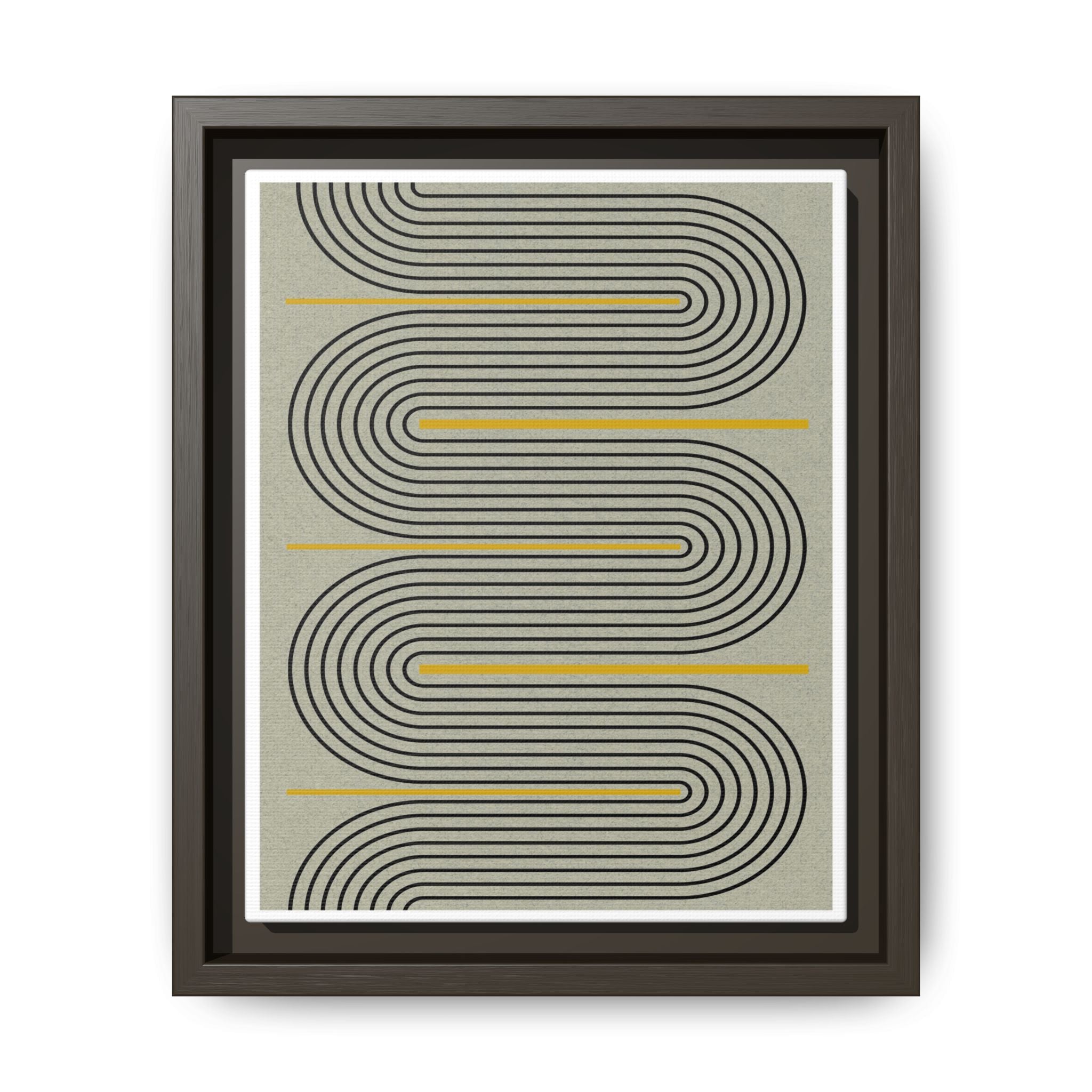 Golden Current Geometry - Framed