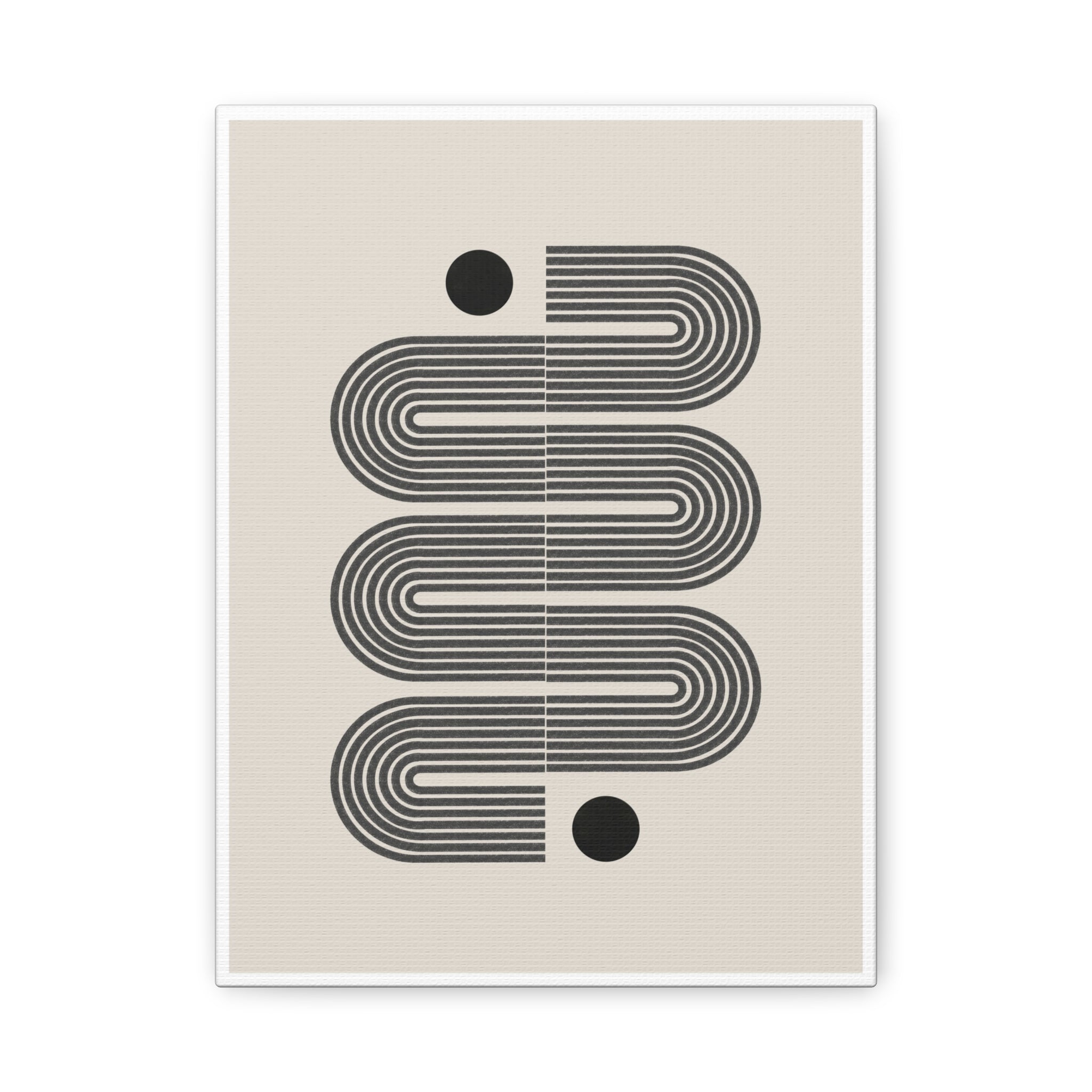 Midnight Circuit Flow - Canvas