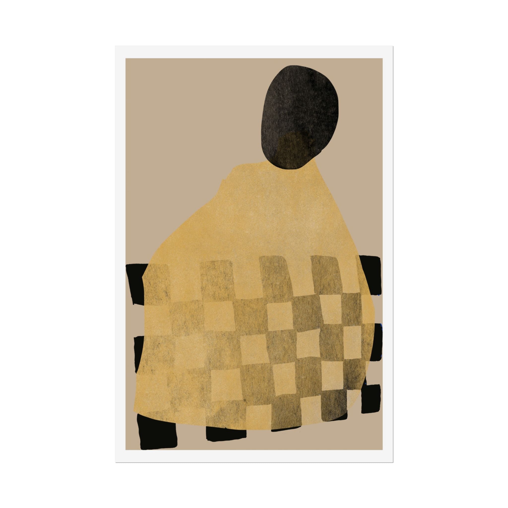 Golden Hearth Pattern Drift - Poster