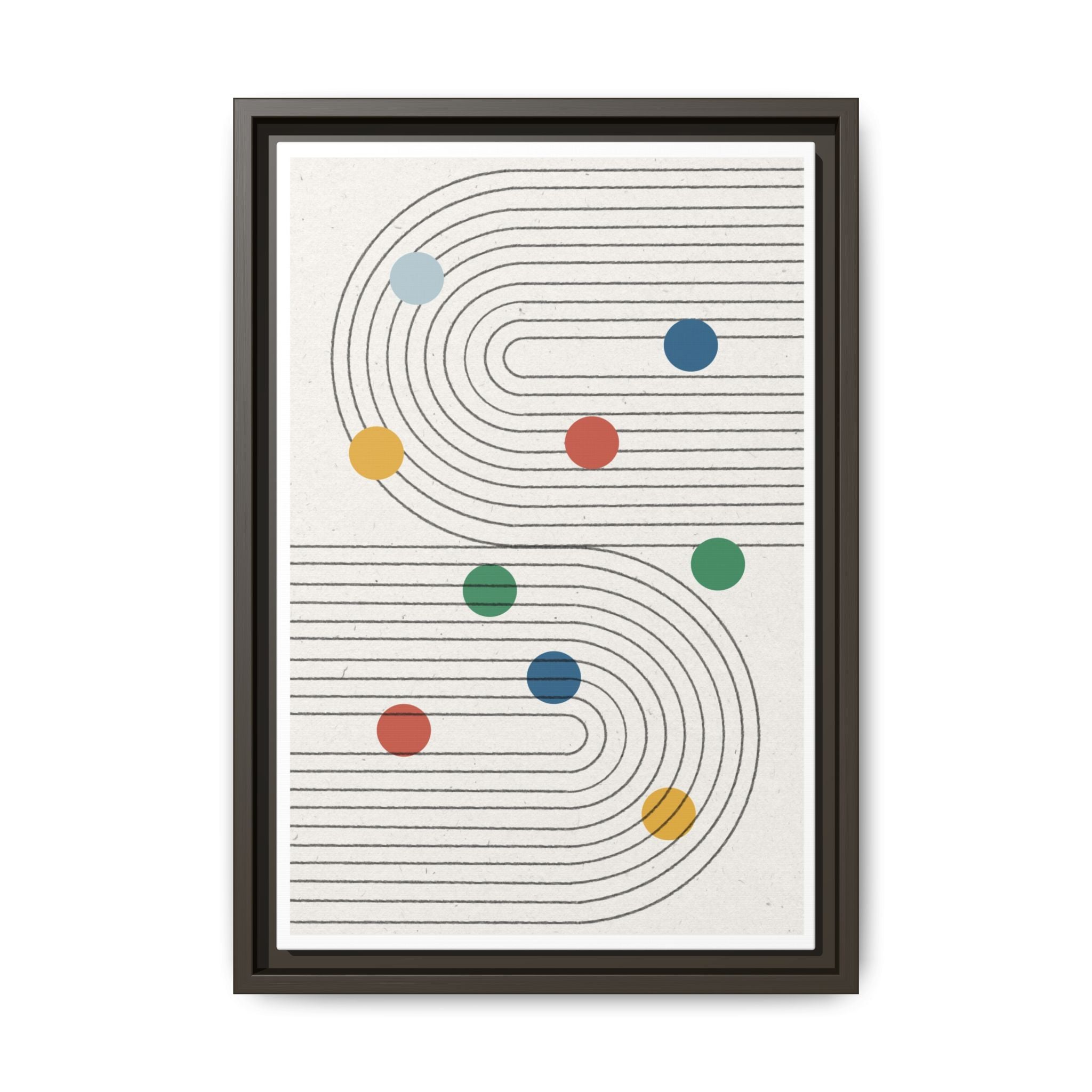 Retro Orbit Pathways - Framed