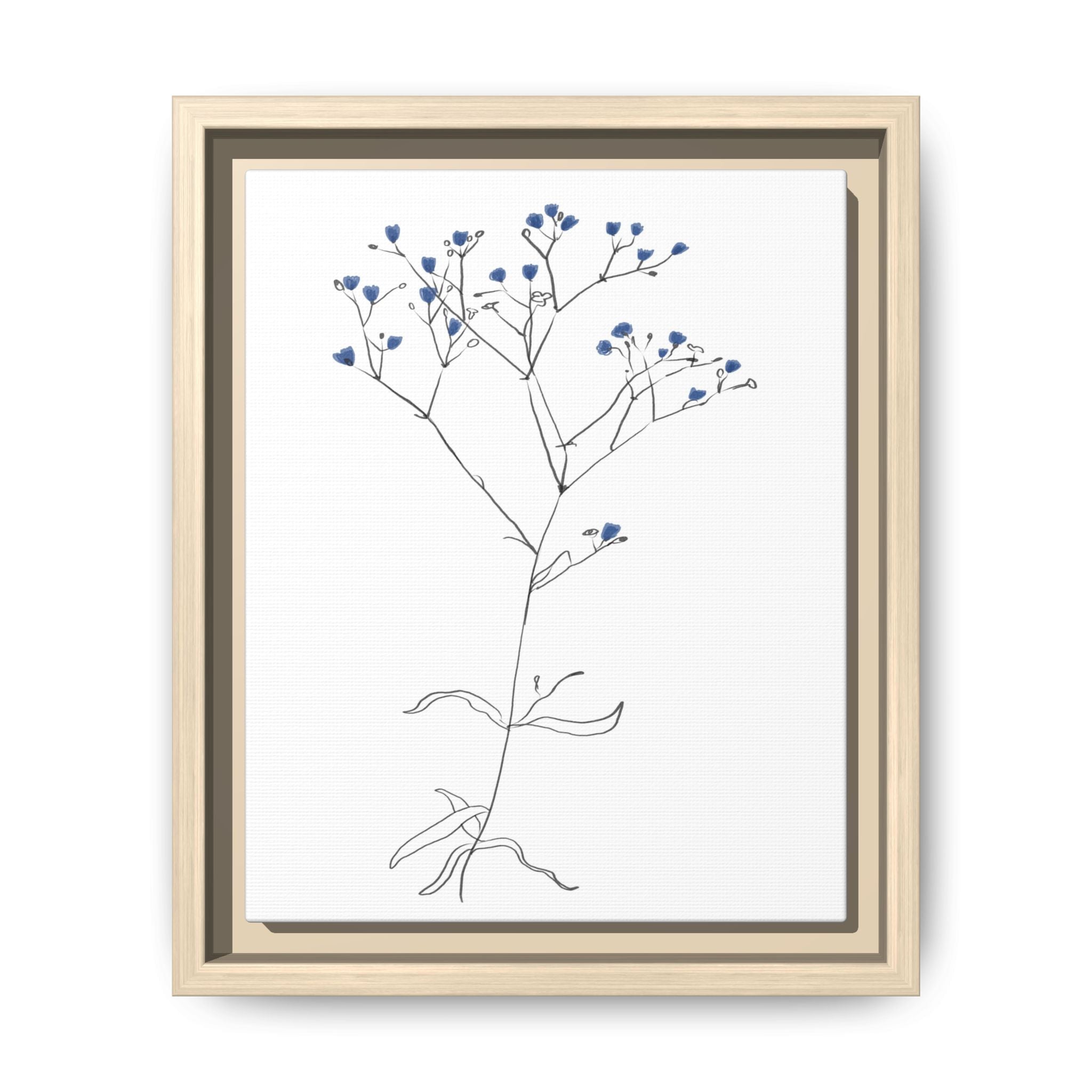 Blue Meadow Whisper - Framed