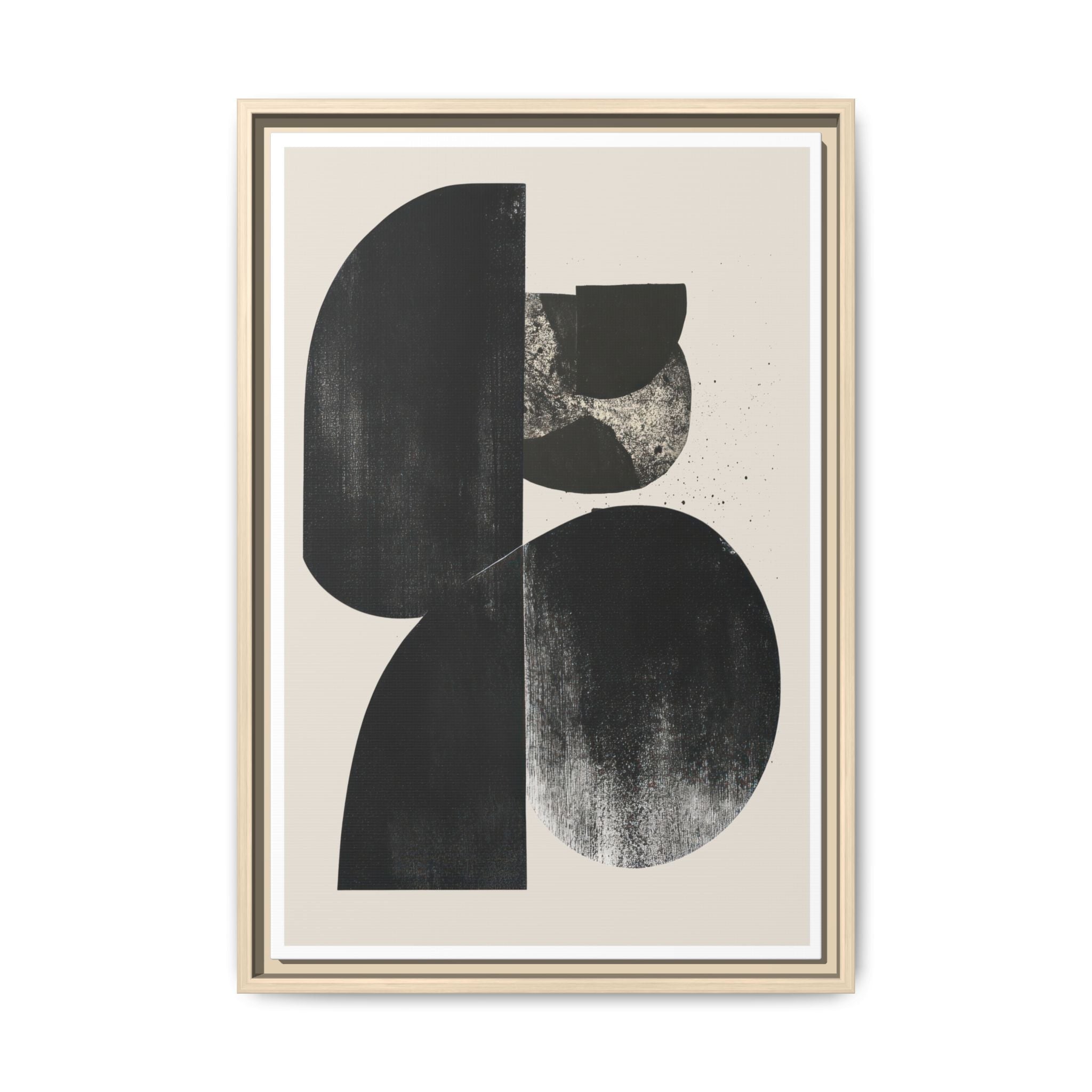 Obsidian Drift Composition - Framed
