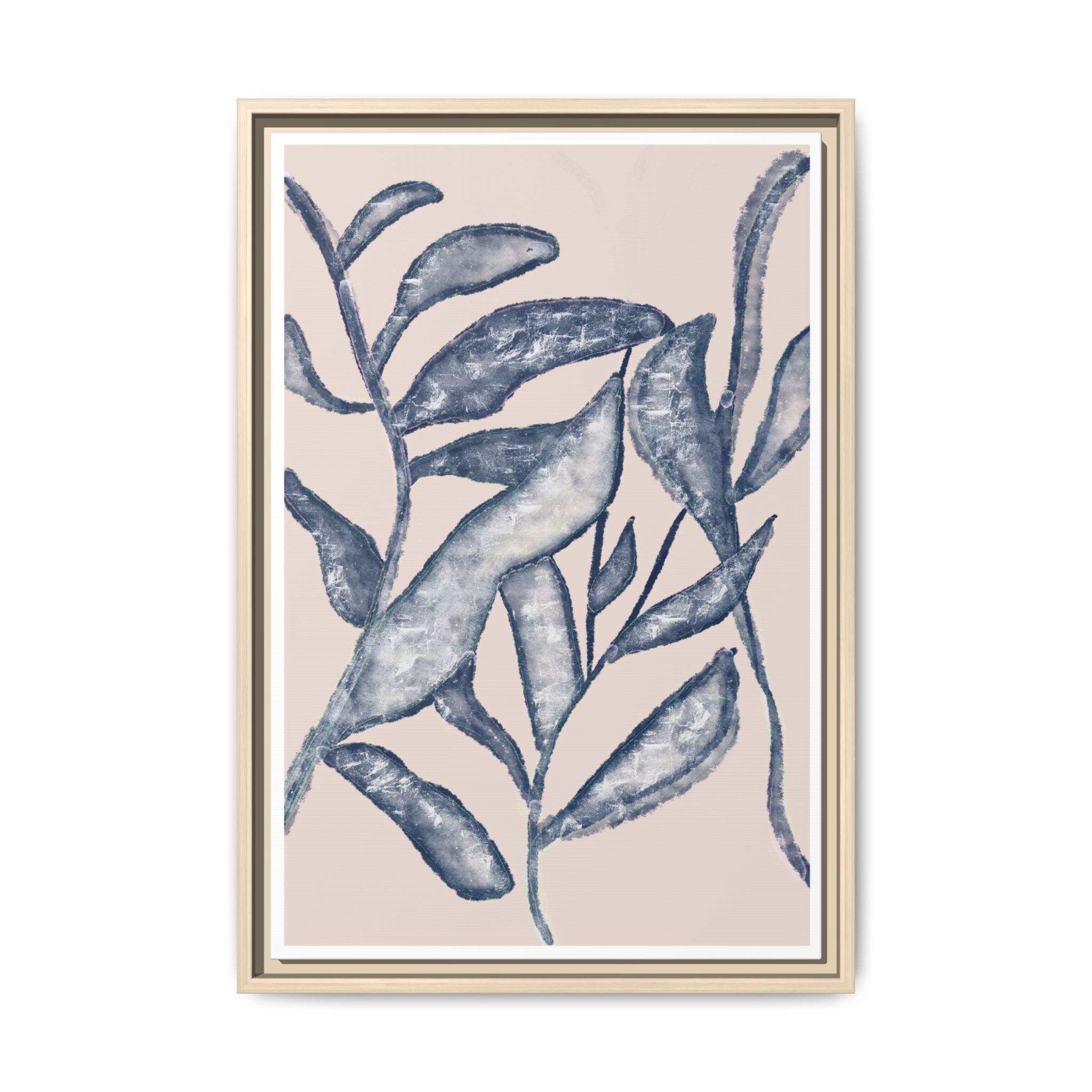 Moonlit Botanical Veil - Framed