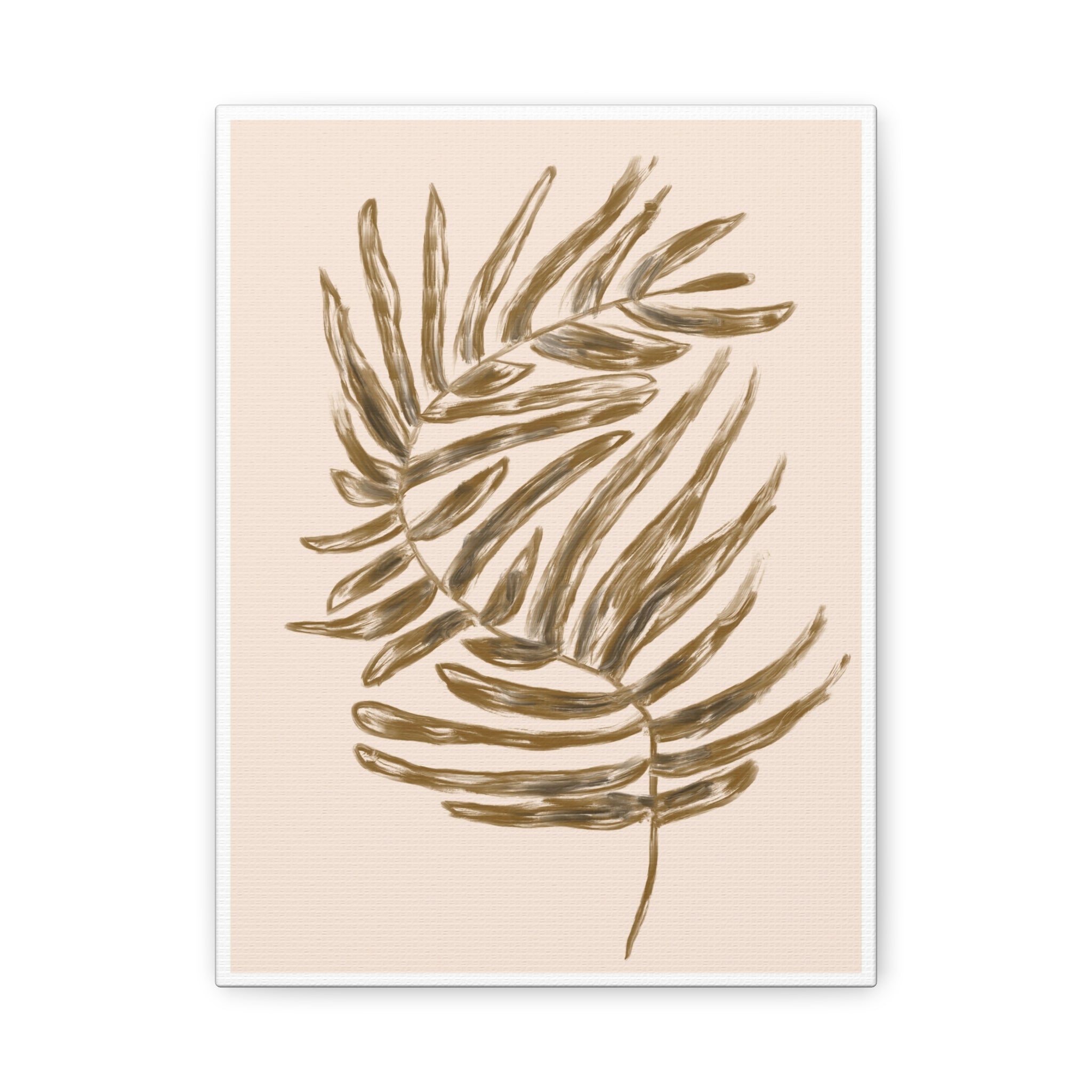 Golden Frond Reverie - Canvas