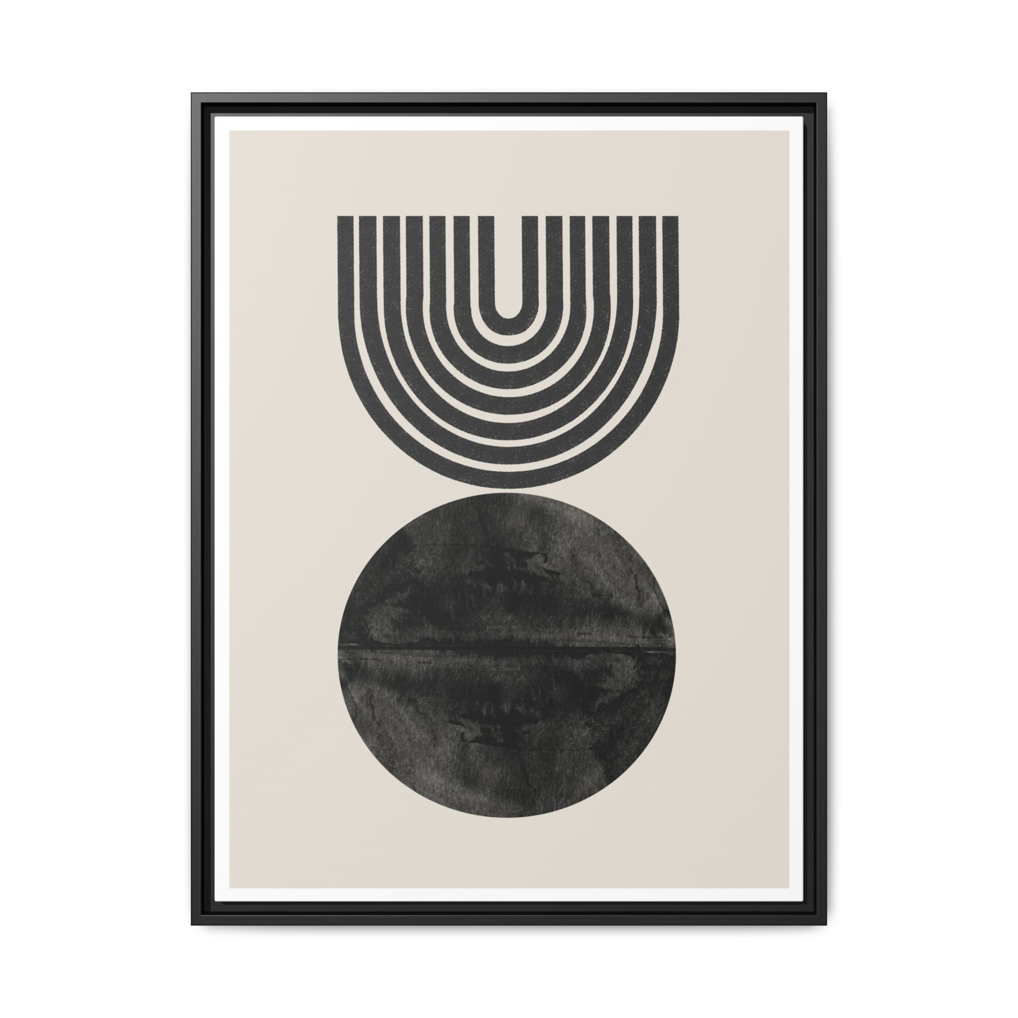 Obsidian Echo Arches - Framed
