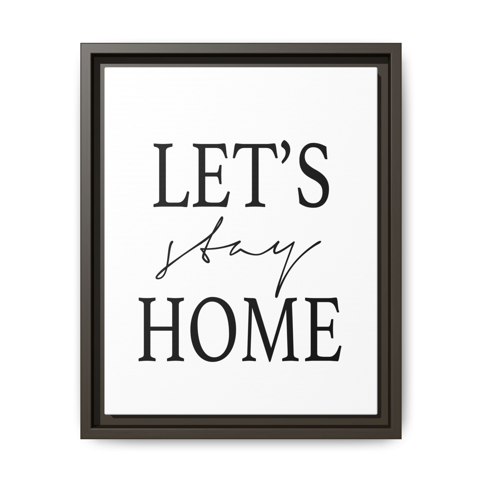 Gentle Haven Typography Glow - Framed