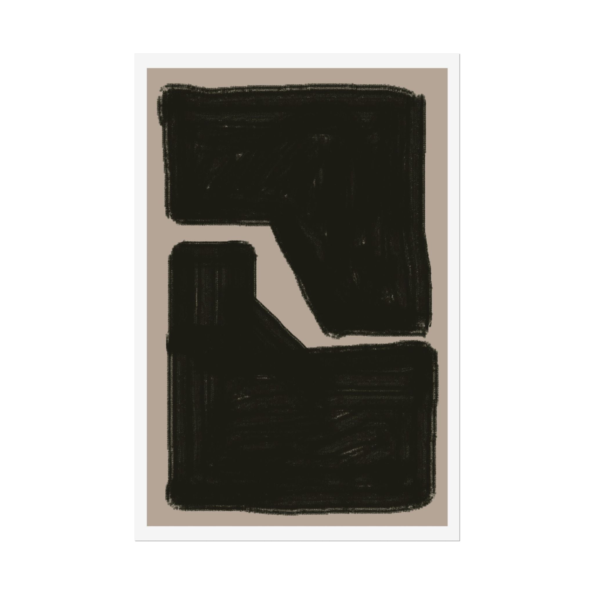 Midnight Geometry Passage - Poster
