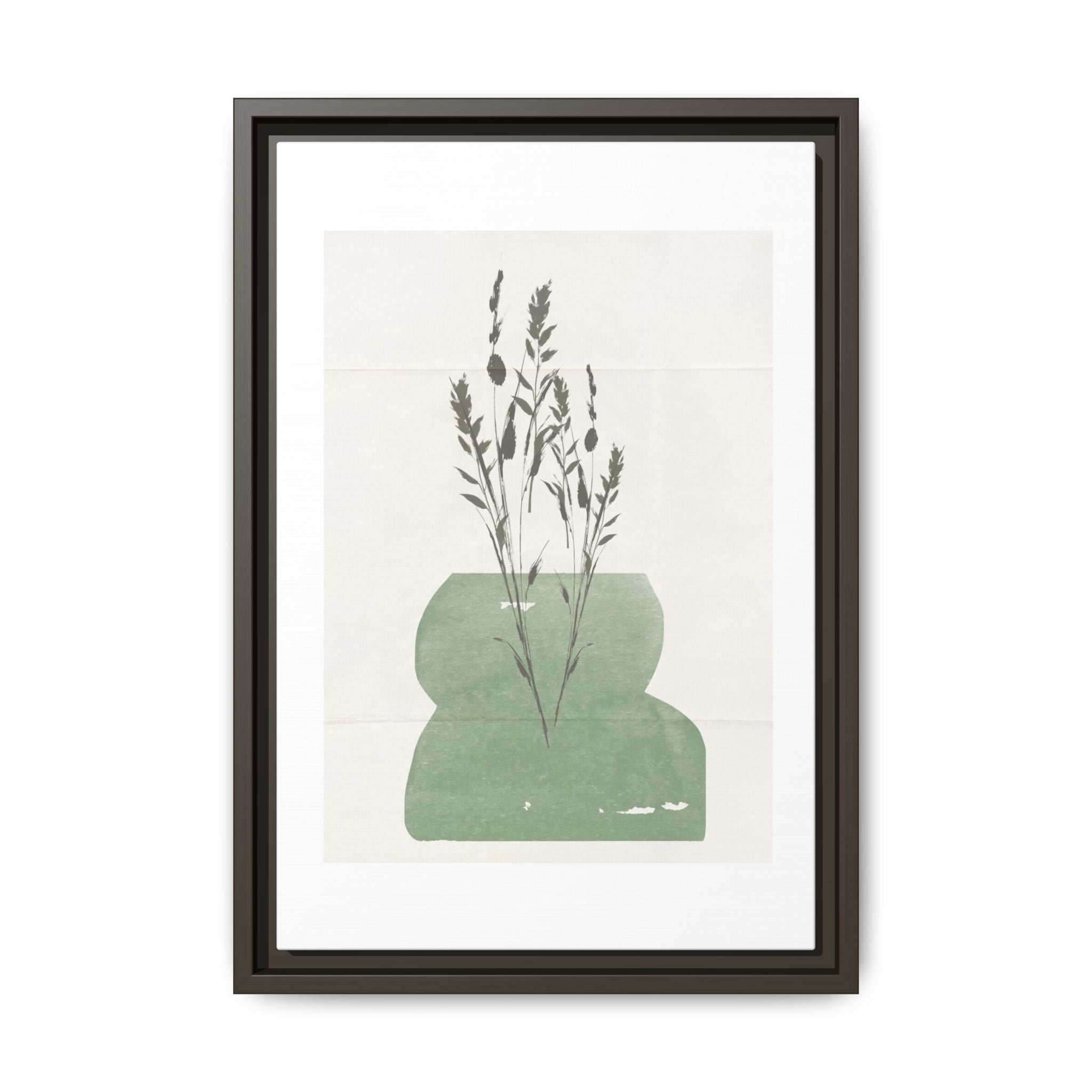Sage Meadow Silhouette - Framed