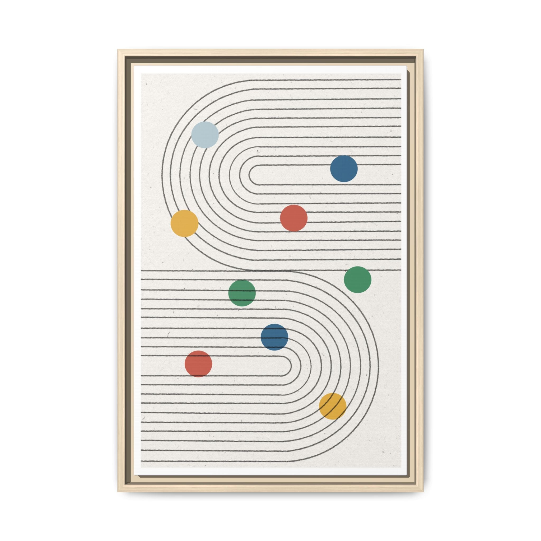 Retro Orbit Pathways - Framed