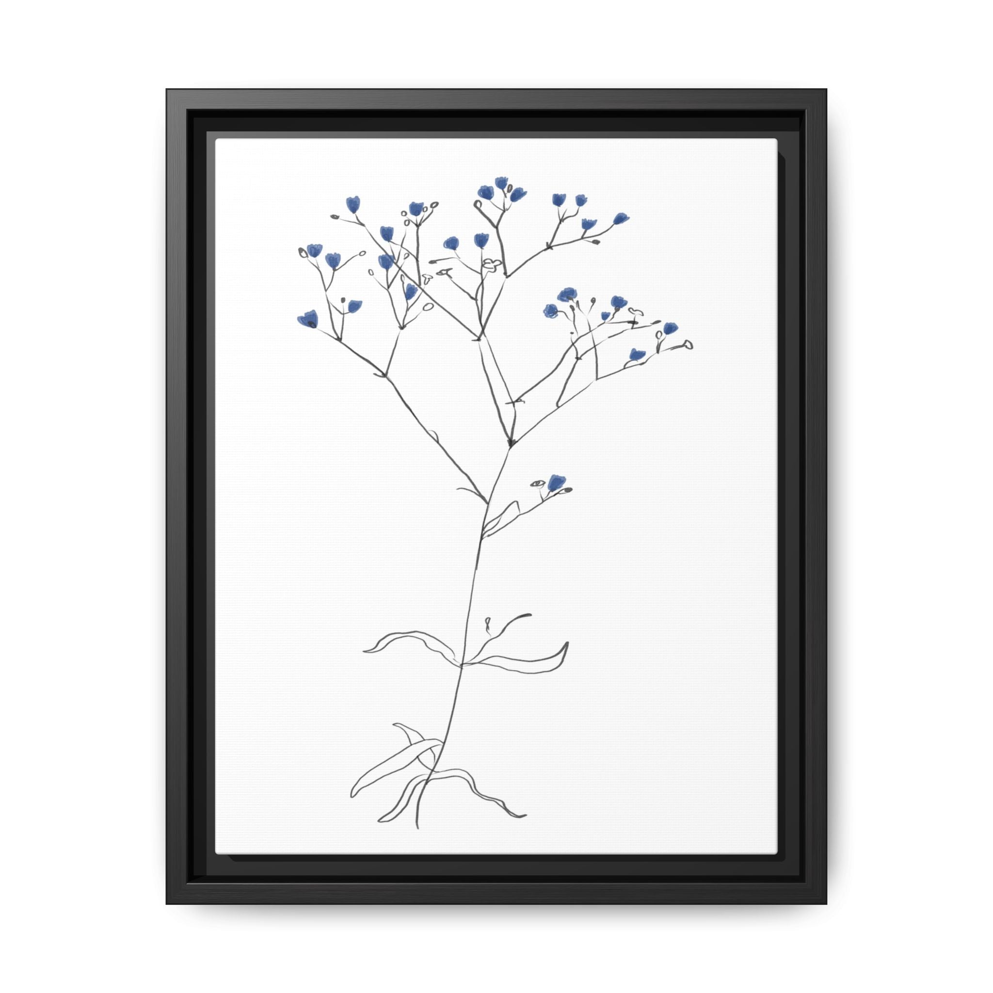 Blue Meadow Whisper - Framed