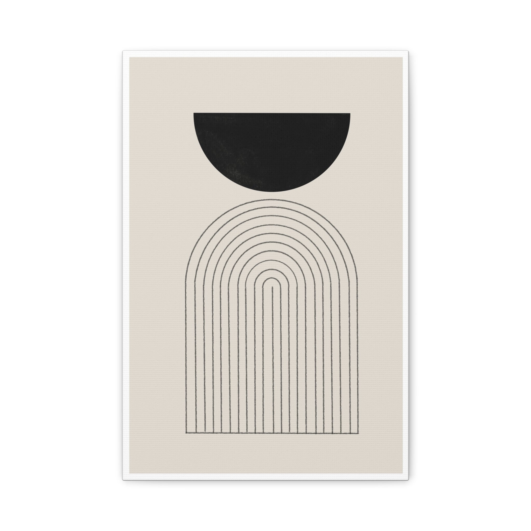 Midnight Portal Lines - Canvas