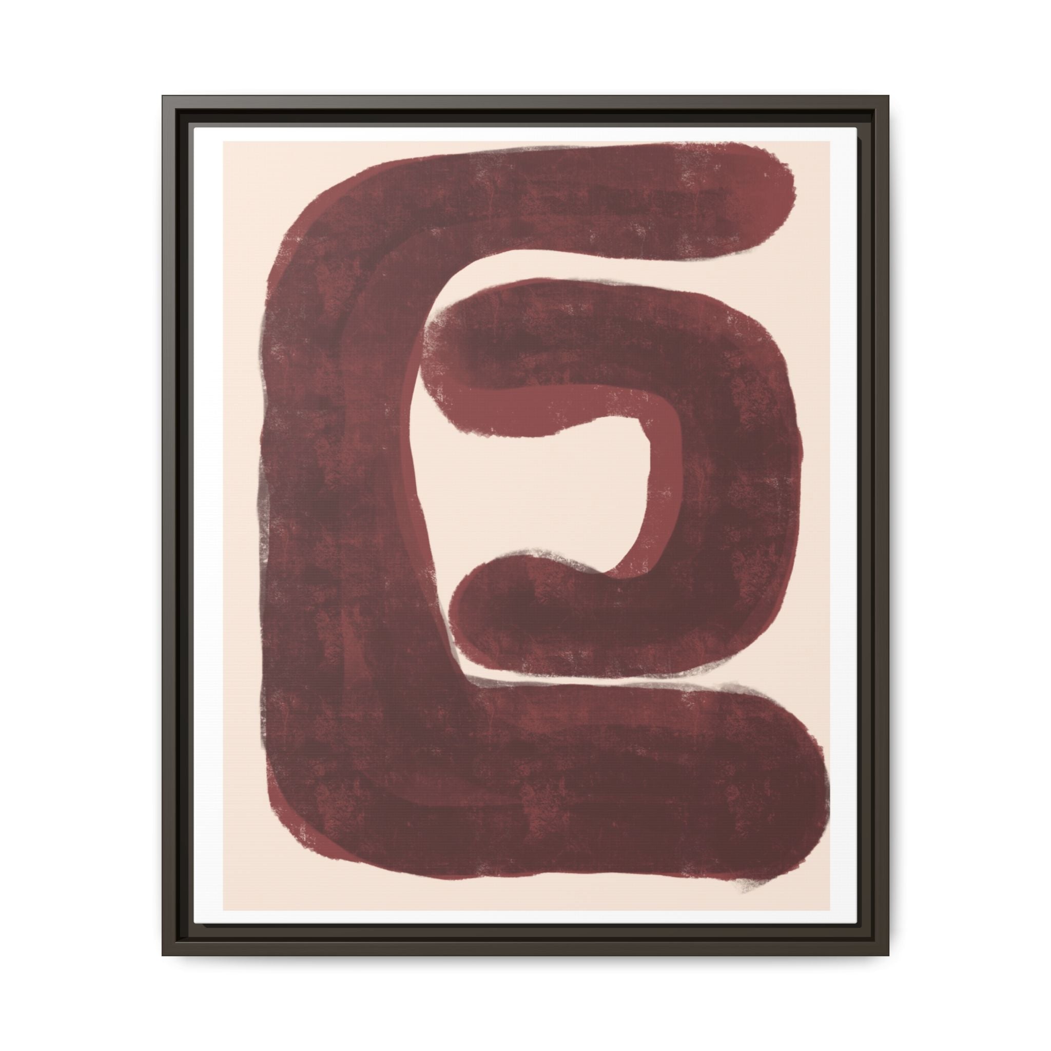Burgundy Echo Form - Framed