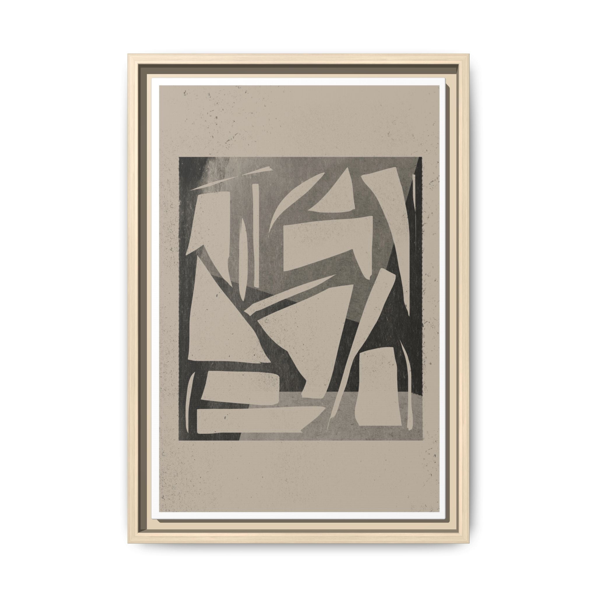 Shadow Fragment Rhythm Study - Framed