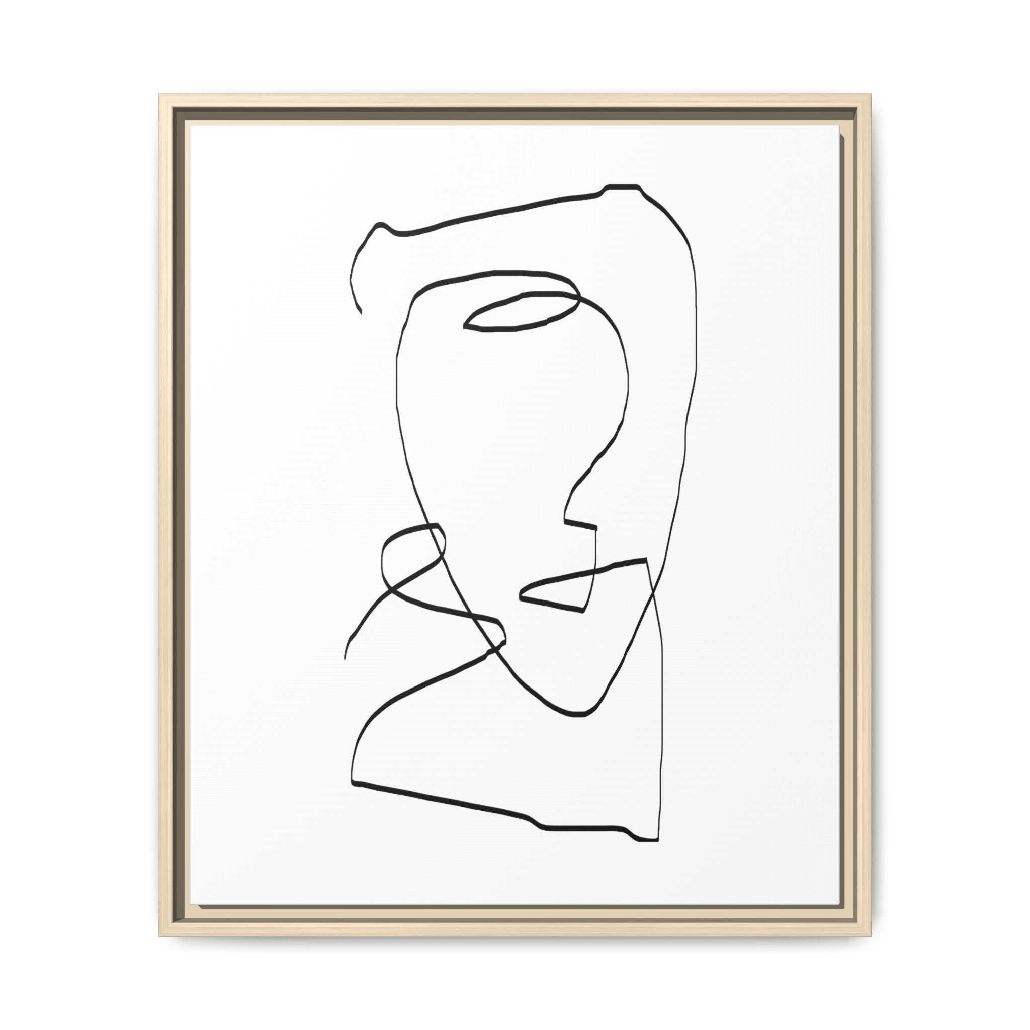 Silent Contour Reverie - Framed