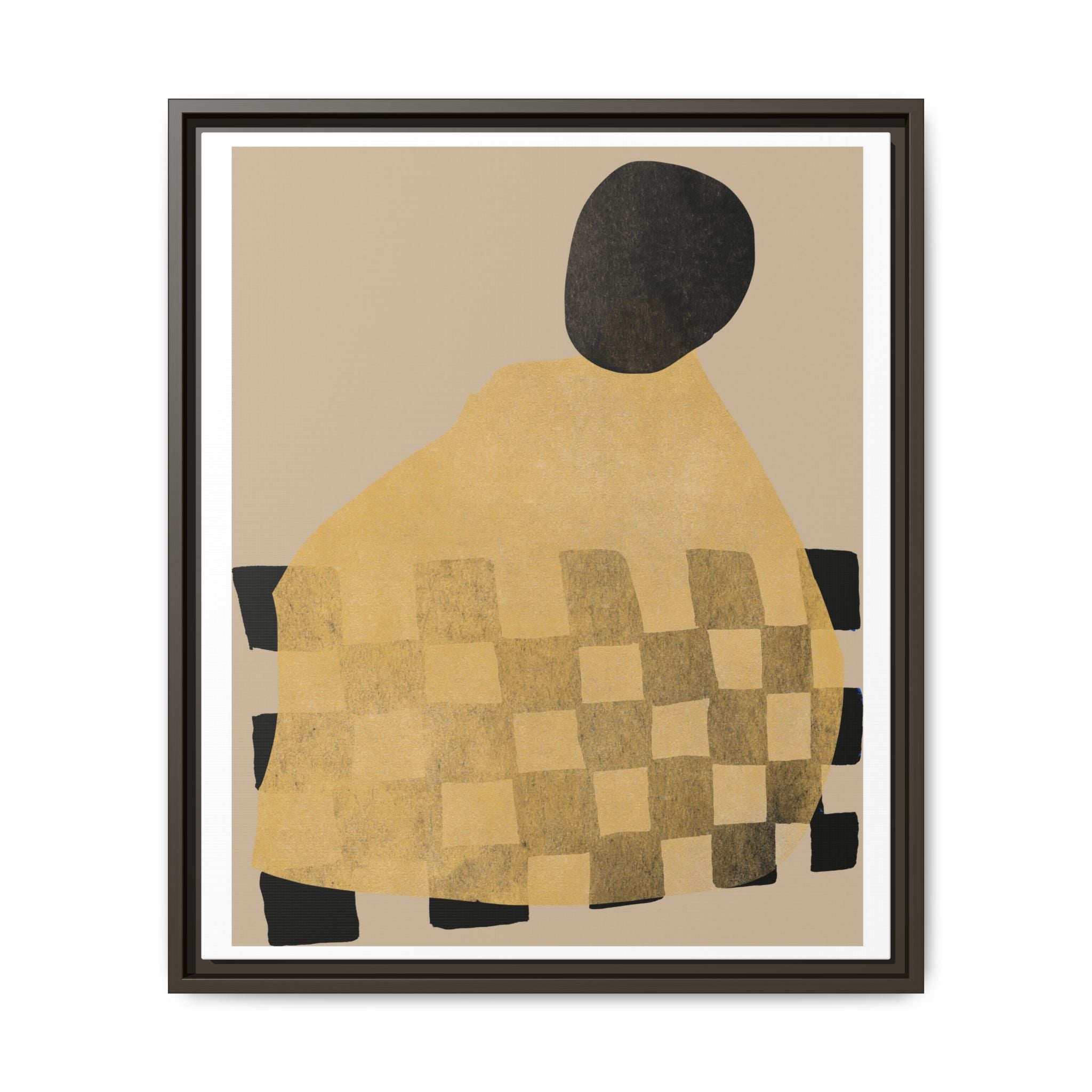 Golden Hearth Pattern Drift - Framed
