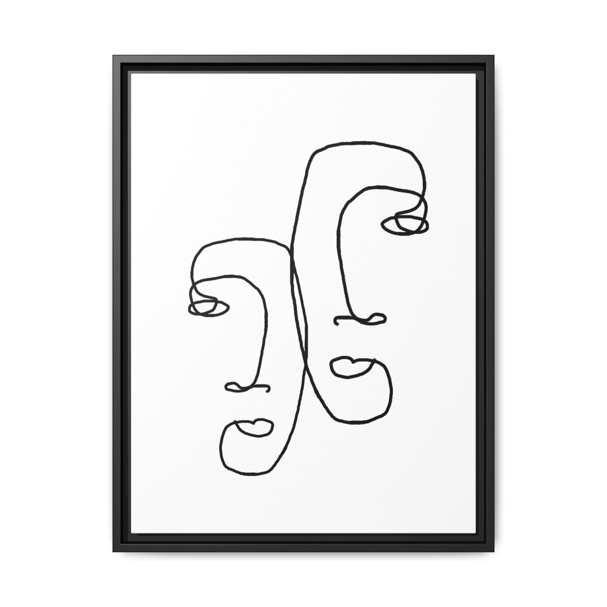 Silent Dual Reflections - Framed