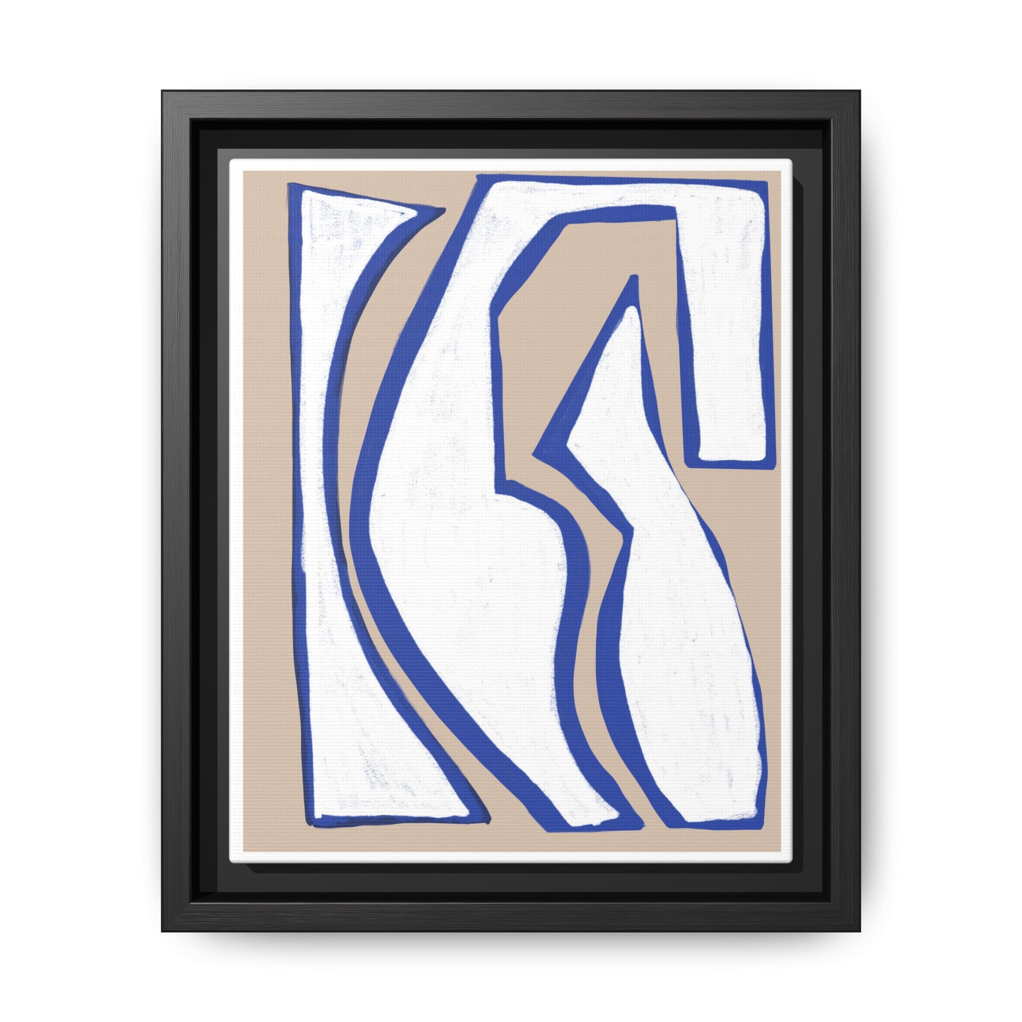 Cobalt Form Continuum - Framed