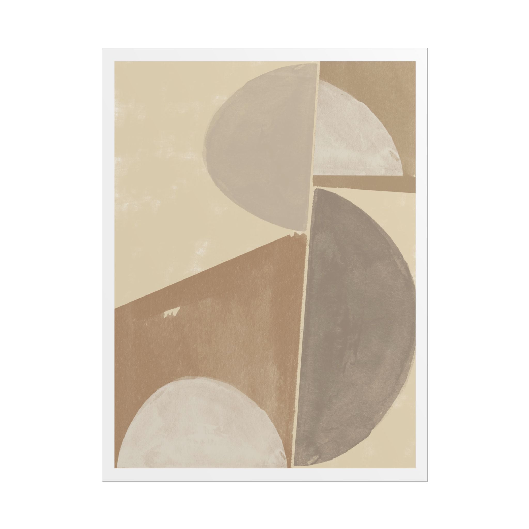Desert Moon Geometry Echo - Poster