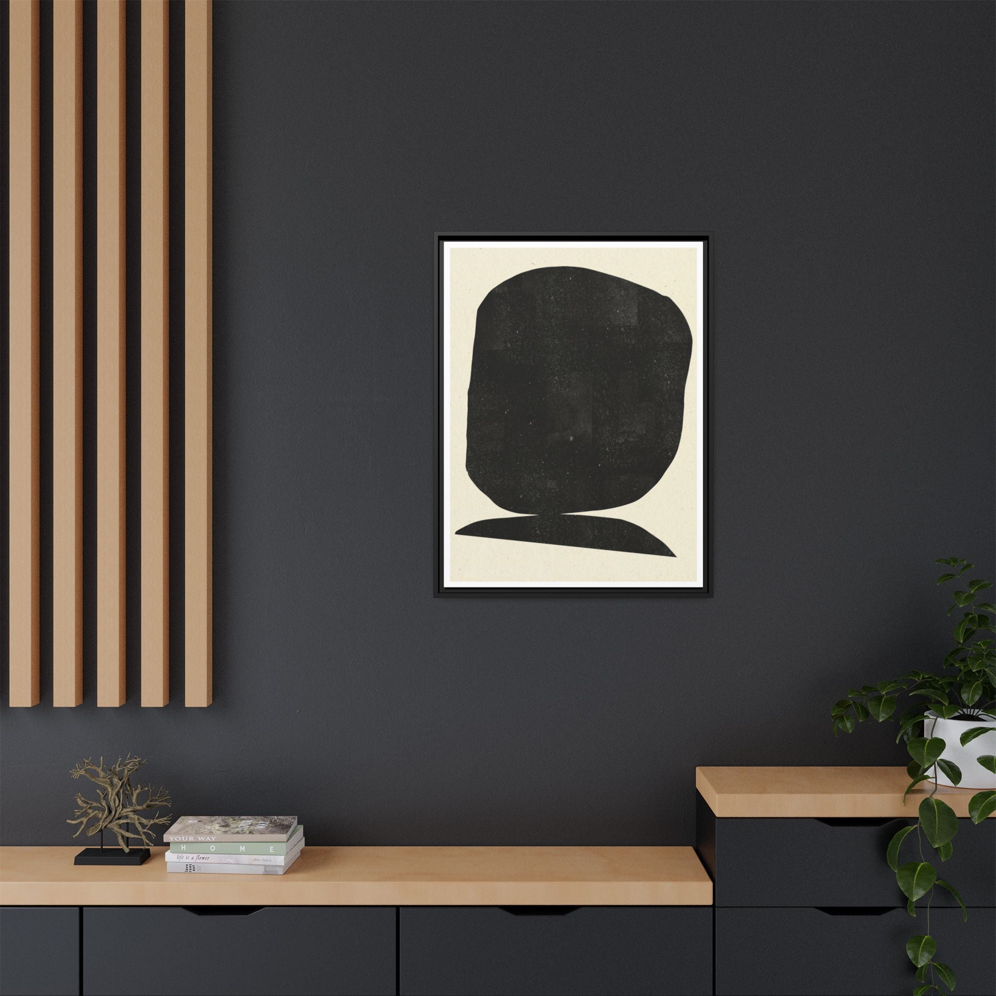 Midnight Monolith Whisper - Framed